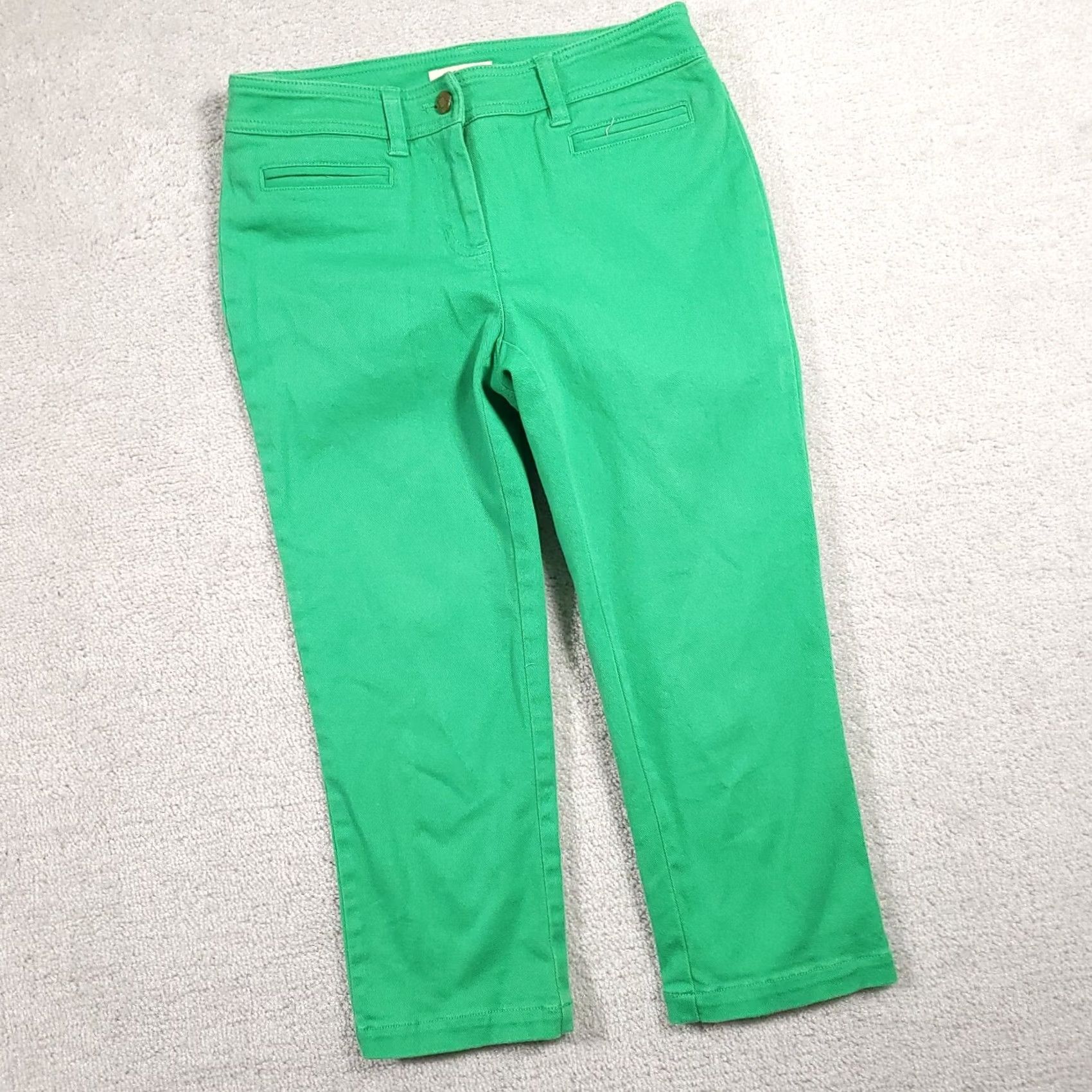 Jones New York Jones New York Sport Capri Pants Women’s 2P Petite Green Chino Stretch Pockets Size 26" / US 2 / IT 38 - 2 Thumbnail