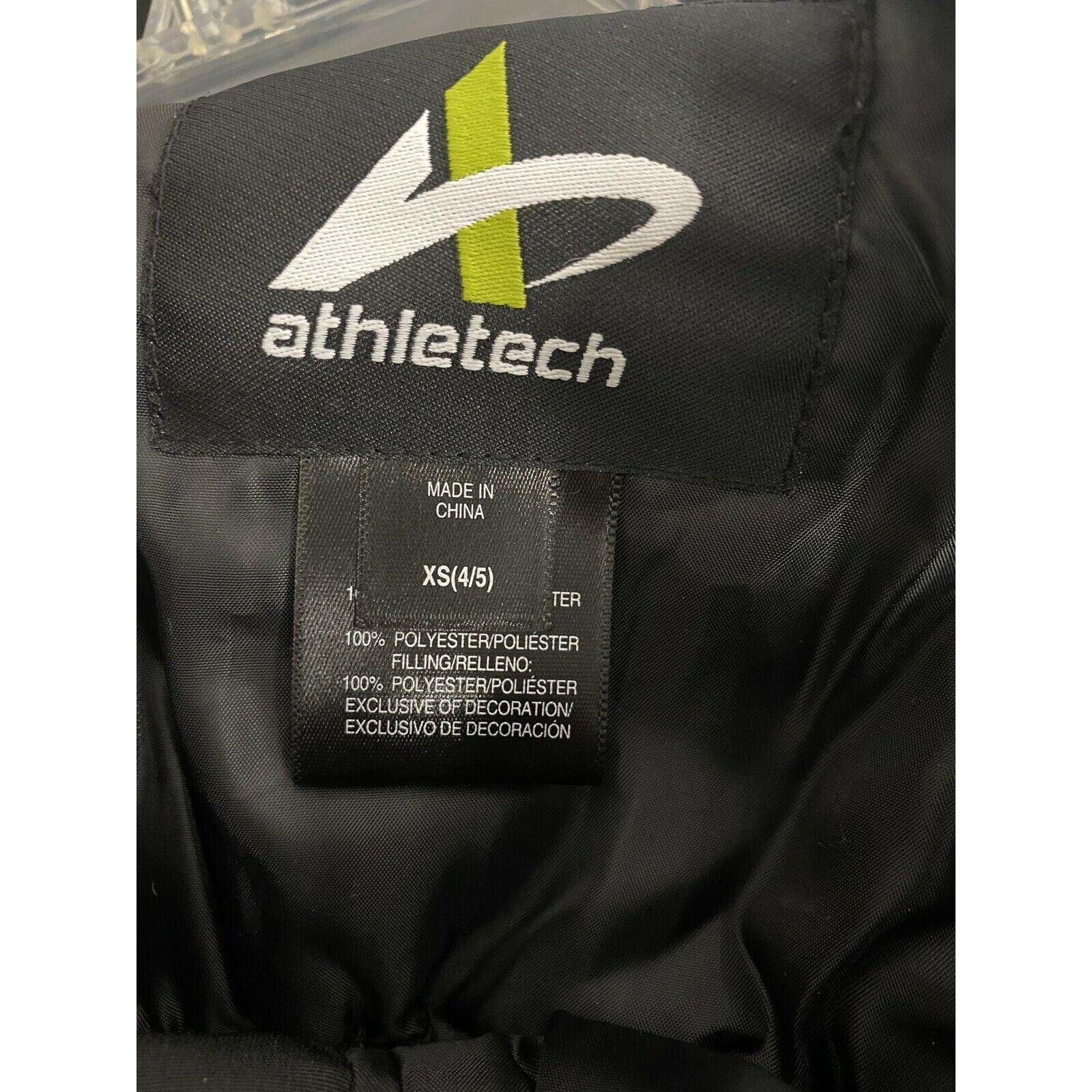 Other Athletech Youth Kids Black Ski Snow Bib Overall XS 4/5 Insul Size 22" - 6 Thumbnail