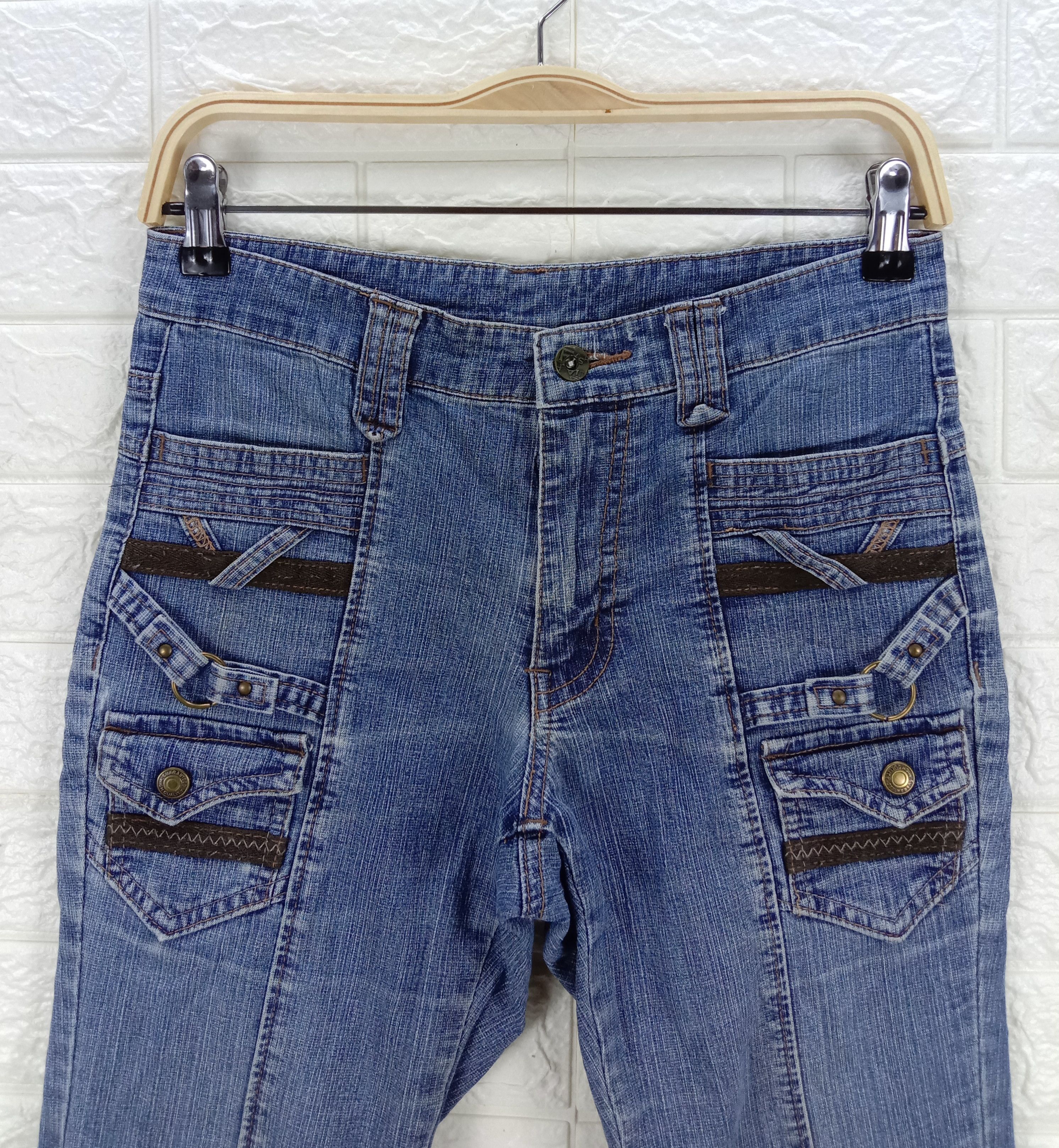 Japanese Brand Vintage Japanese Bush Flare Jeans Boot Cut Denim Size 28" / US 6 / IT 42 - 2 Thumbnail