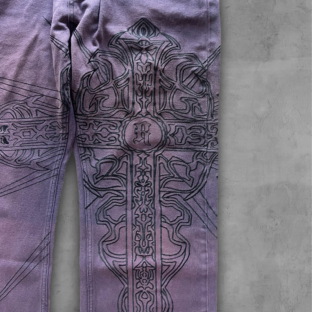 Revenge Revenge Death Note Purple Denim Size US 36 / EU 52 - 5 Thumbnail