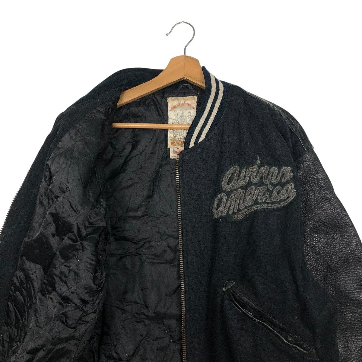 Avirex 🔥VINTAGE AVIREX AMERICA BOMBER VARSITY LEATHER JACKET Size US M / EU 48-50 / 2 - 14 Thumbnail