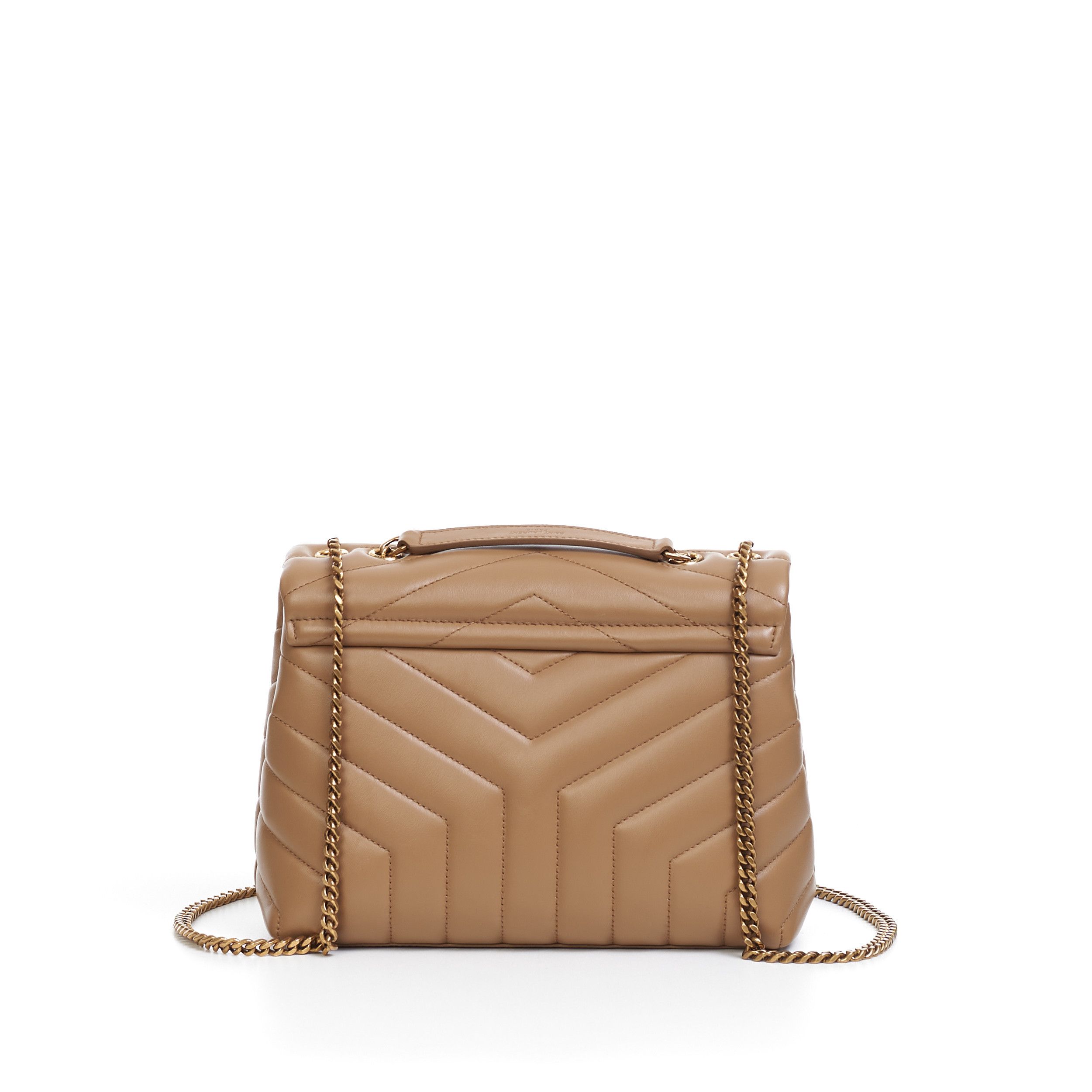 Saint Laurent Paris Loulou Small Chain Bag In Tan Quilted "Y" Leather Size ONE SIZE - 5 Thumbnail