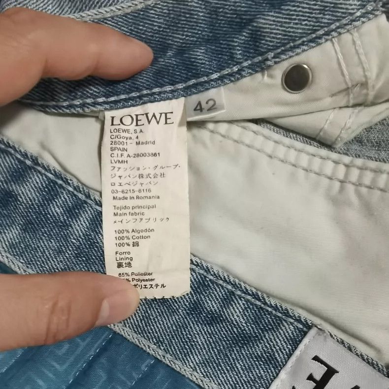 Loewe Loewe Lady's jeans with stone-washed blue finish Size 41" - 6 Thumbnail