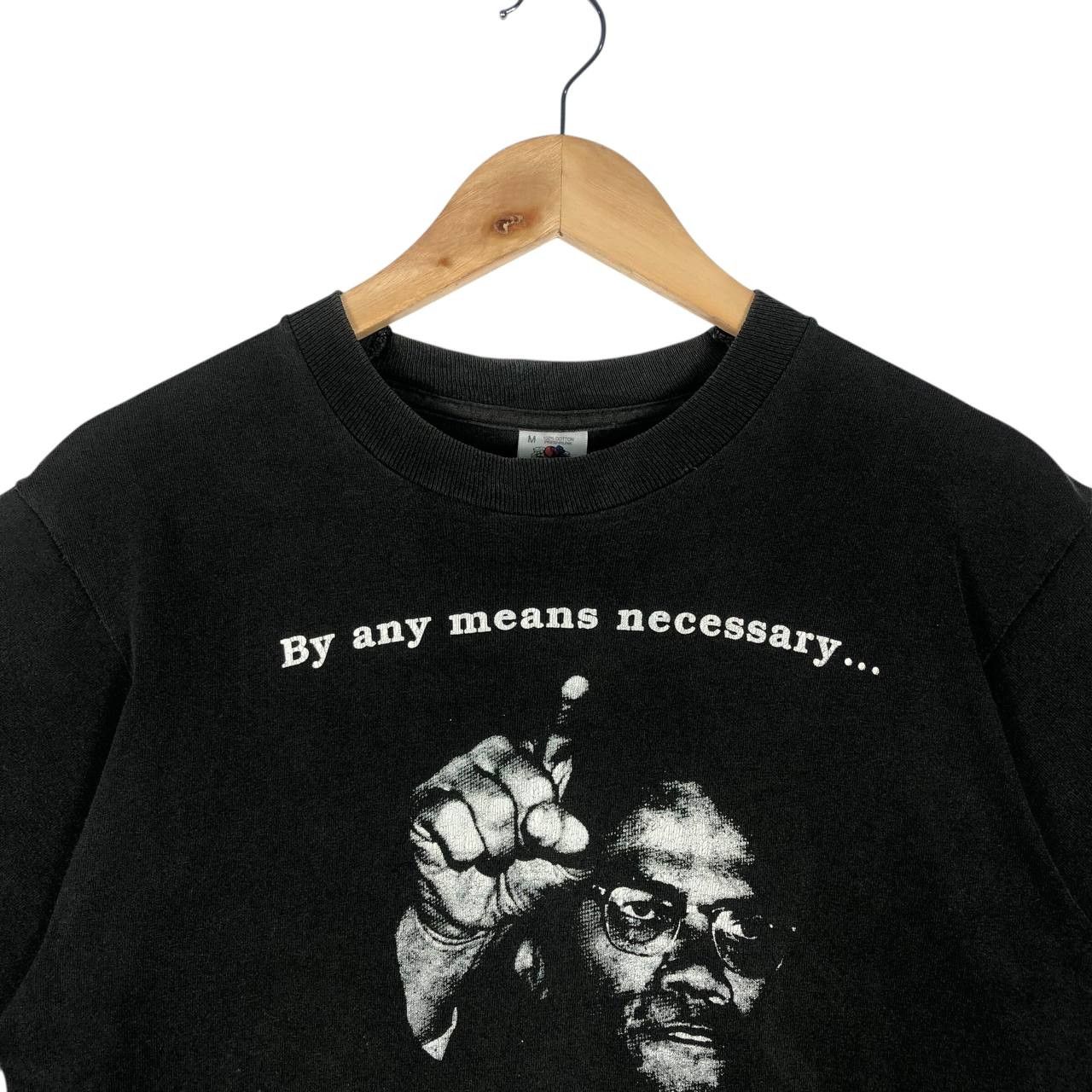 Vintage vintage 1980s Malcolm X t-shirt. Size US M / EU 48-50 / 2 - 2 Thumbnail