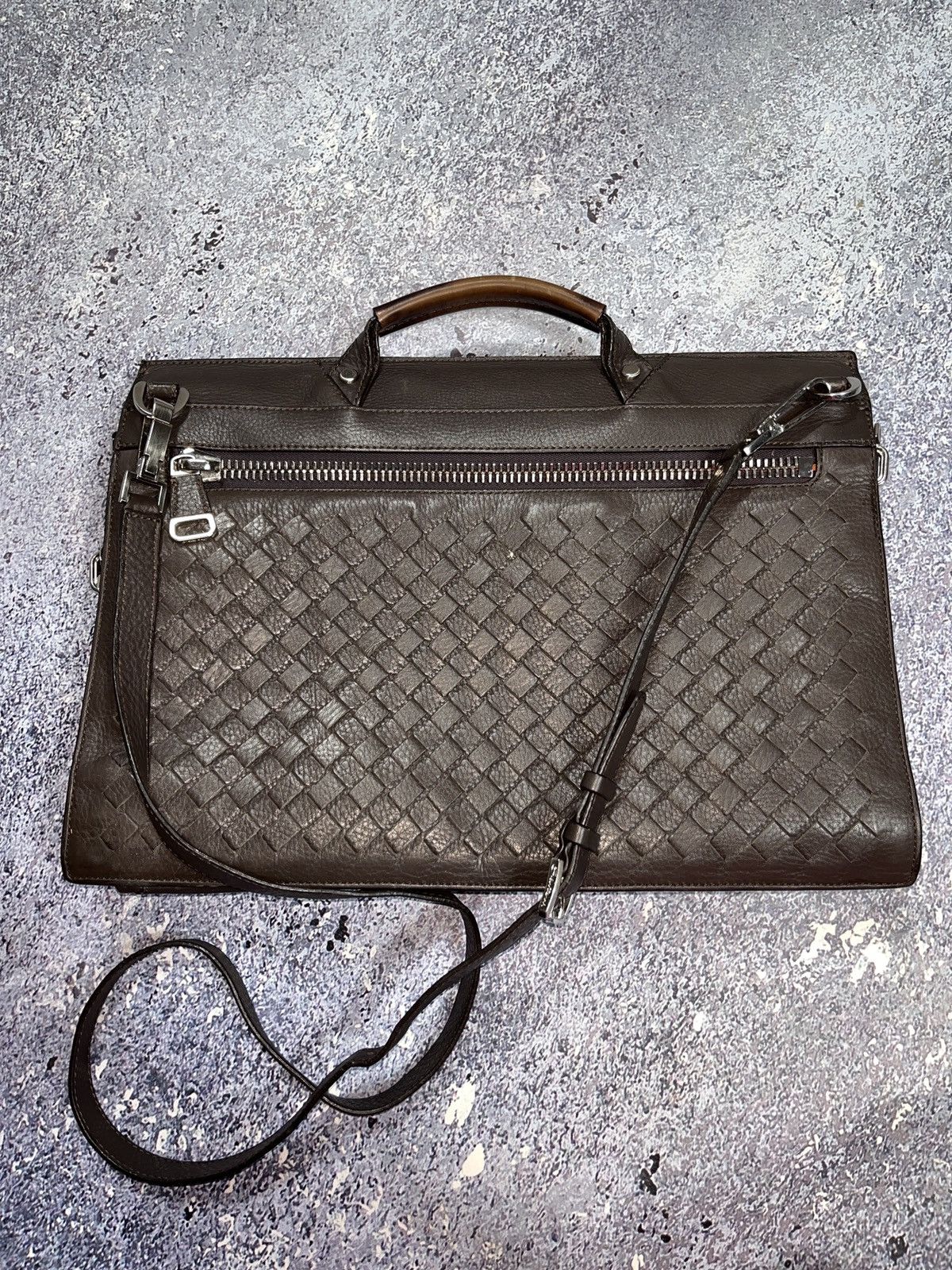 Santoni SANTONI Leather shoulder bag classic Bottega Veneta Style Size ONE SIZE - 15 Thumbnail