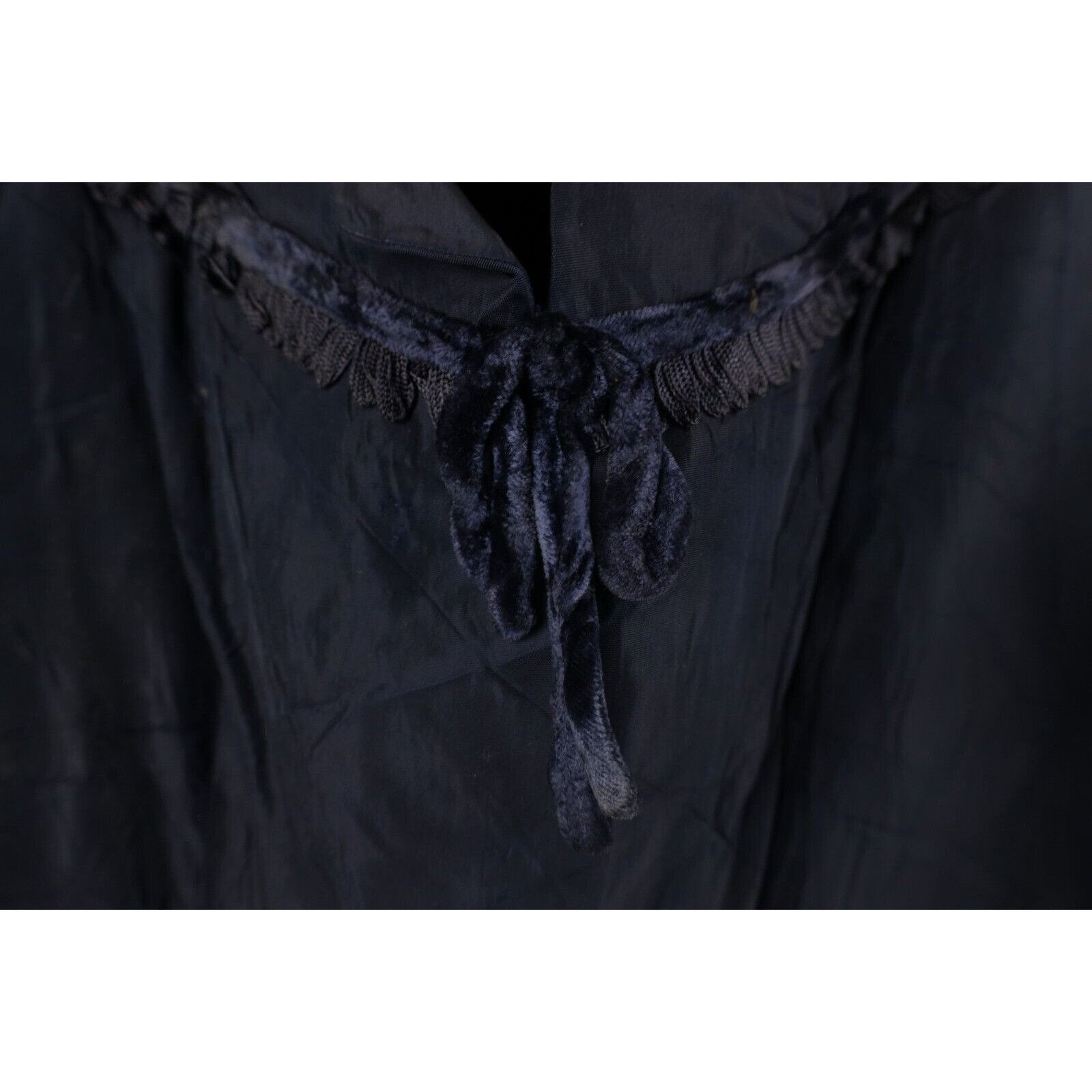Vintage Vintage 50s 60s Rockabilly Distressed Velvet Fringed Dress Size M / US 6-8 / IT 42-44 - 5 Thumbnail