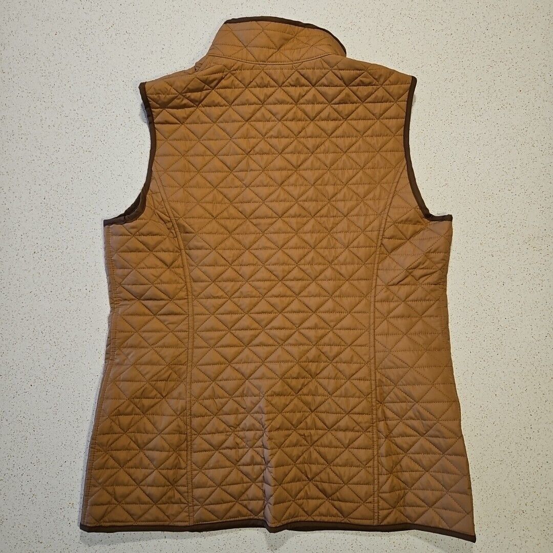 Lands' End Lands End Reversible Vest Womens M Brown Plaid Diamond Prima Size M / US 6-8 / IT 42-44 - 5 Thumbnail
