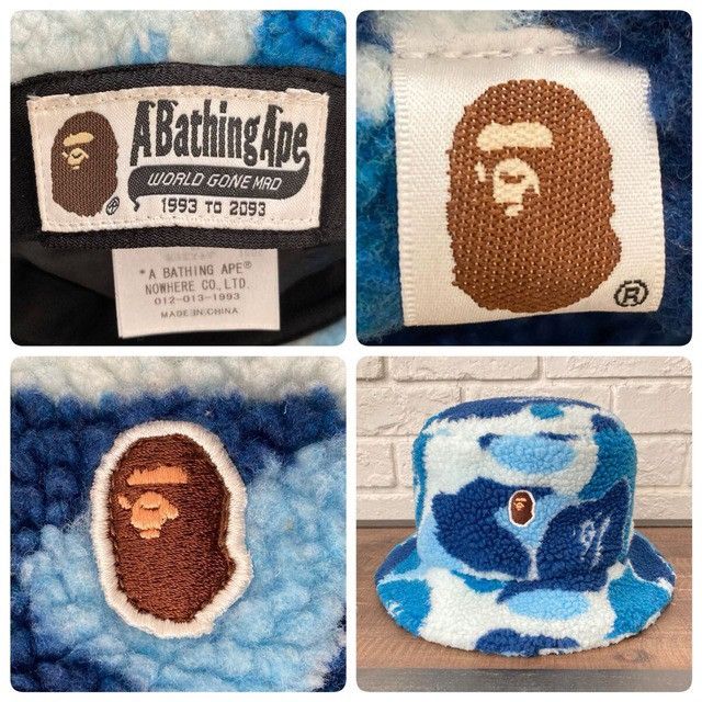 Bape BAPE Boa fleece hat ABC CAMO BLUE a bathing ape Size ONE SIZE - 5 Thumbnail