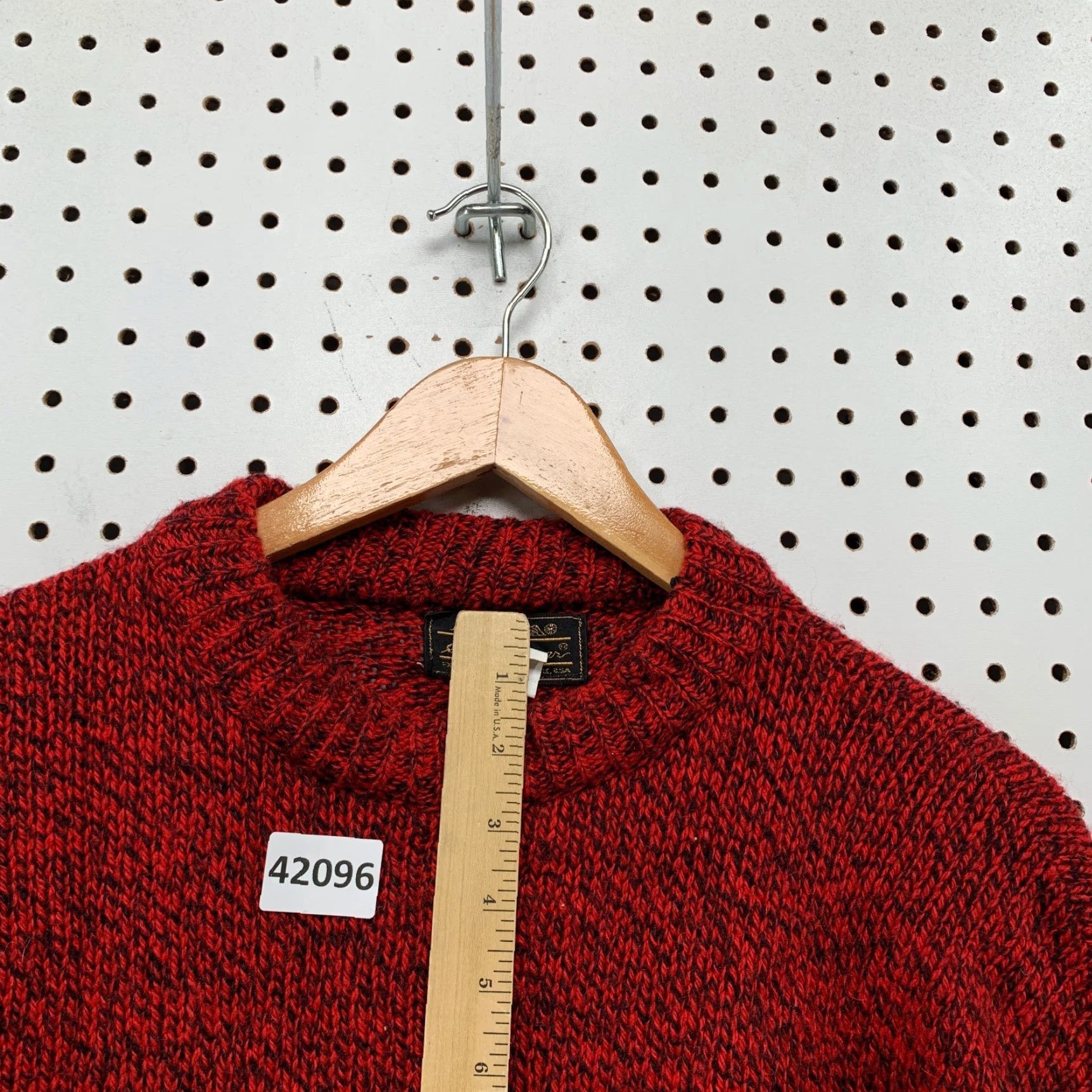 Eddie Bauer Vintage 80s Eddie Bauer Wool Knit Sweater Men’s XL Crewneck Red Casual Winter Fall Spring USA Size US XL / EU 56 / 4 - 6 Thumbnail