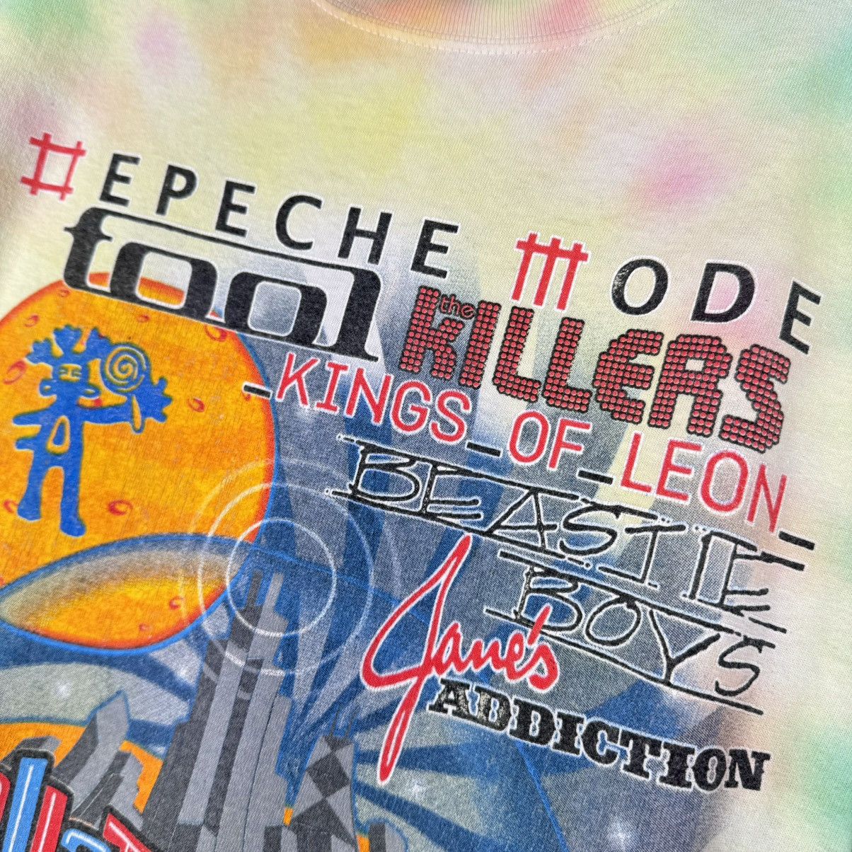 Band Tees Vintage 2009 Lollapalooza Chicago Rare Lineup TieDye T Shirt Size US XL / EU 56 / 4 - 5 Thumbnail
