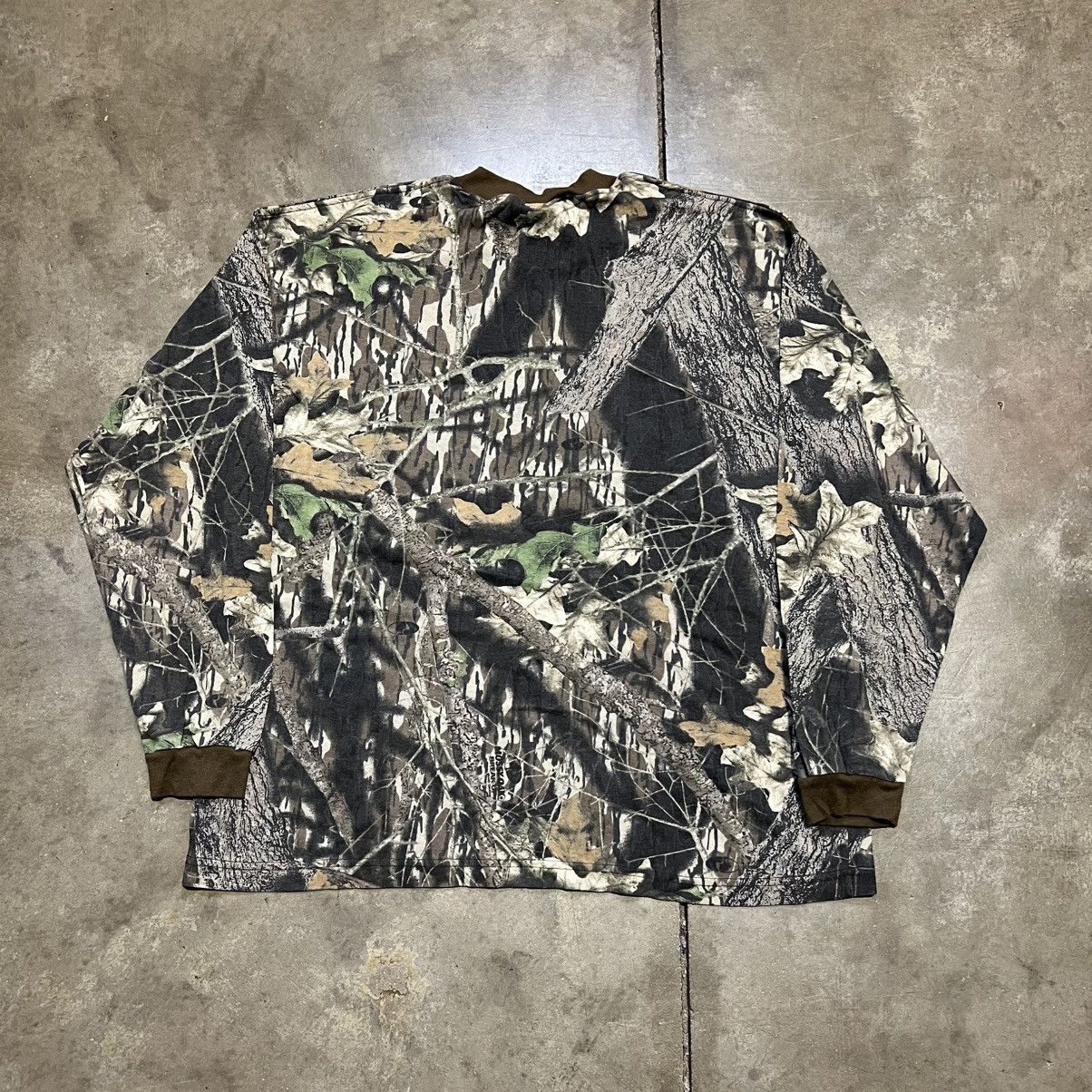 Realtree Vintage 90s RealTree Long Sleeve Shirt Pocket Tee Ringer USA Size US XXL / EU 58 / 5 - 5 Thumbnail