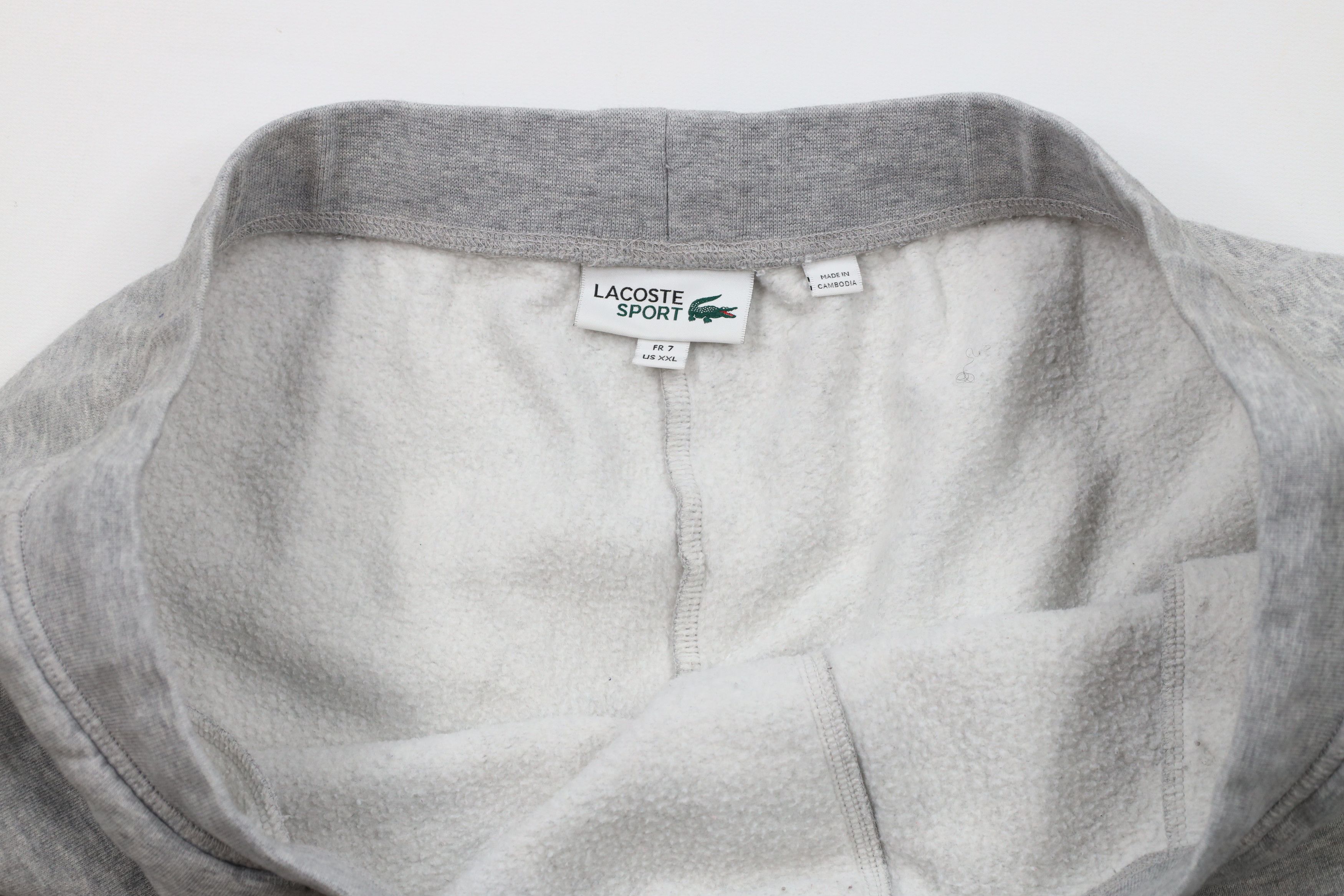 Lacoste × Vintage Lacoste Out Croc Logo Above Knee Sweatpants Shorts Gray Size US 38 / EU 54 - 6 Thumbnail