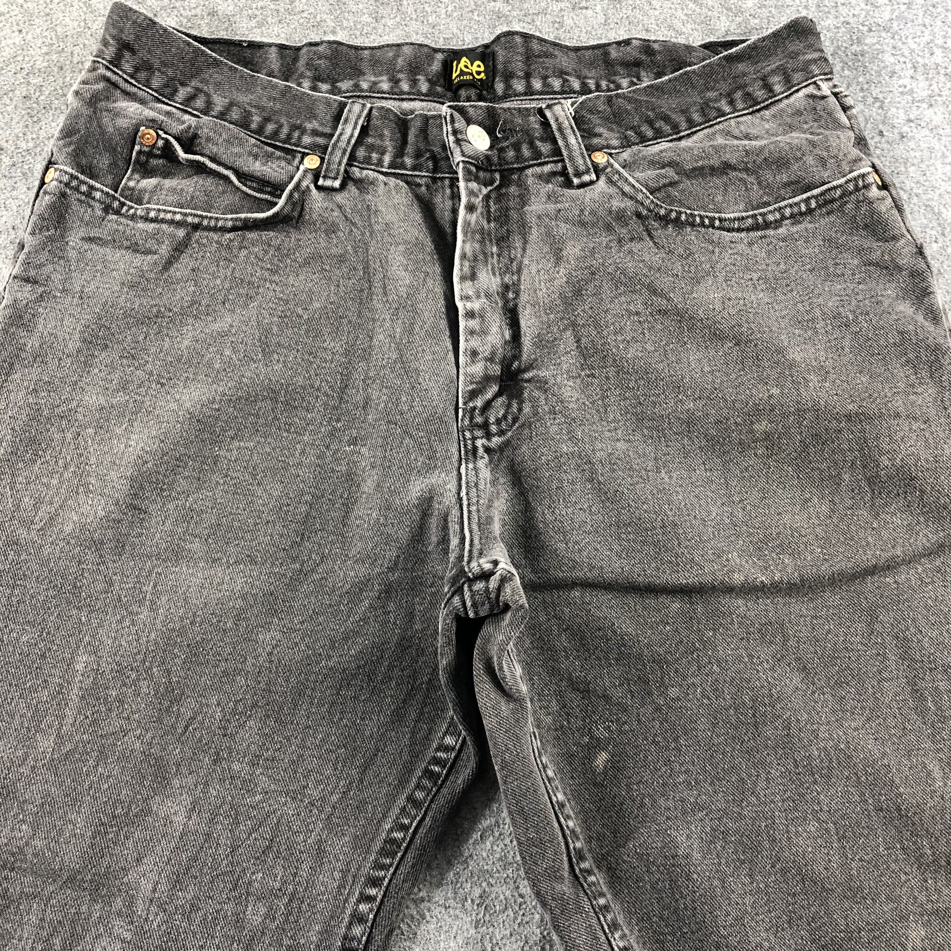 Lee Vintage Faded Black Lee Jeans-J2499 Size US 36 / EU 52 - 3 Thumbnail