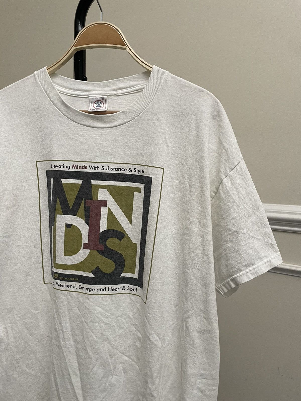 Vintage Vintage 90s Graphic Tee Shirt Rap Tees Unsoundrags Hanes Size US M / EU 48-50 / 2 - 1 Thumbnail