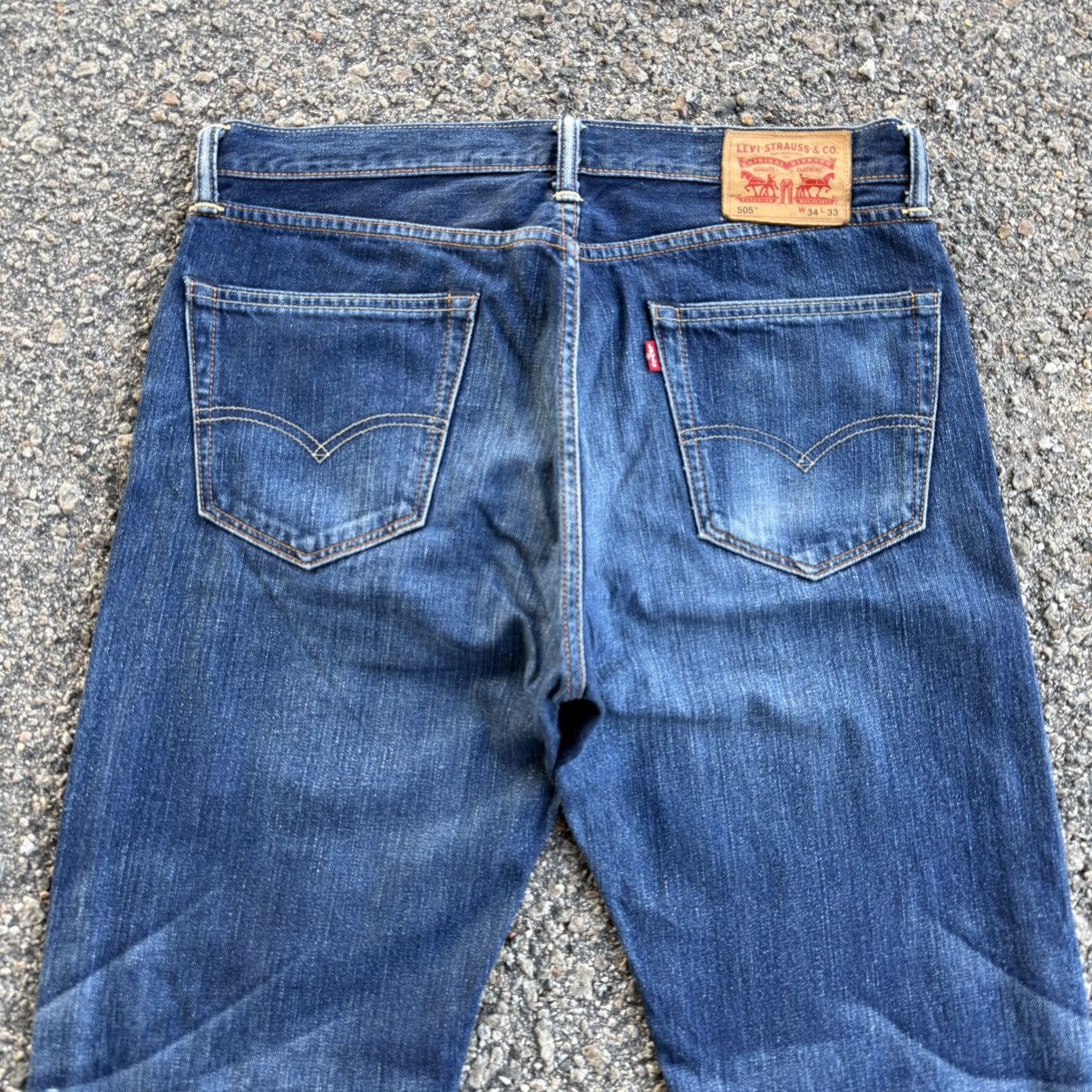 Levi's W35 LEVIS 505 DENIM FADED JEAN PANTS Size US 35 - 9 Thumbnail