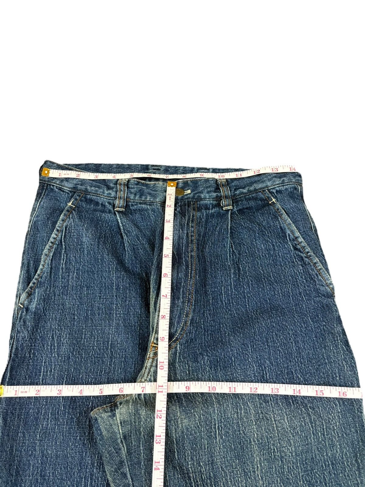 Japanese Brand Vintage Japanese Brand Blue Wash Baggy Jeans Size US 29 - 11 Thumbnail