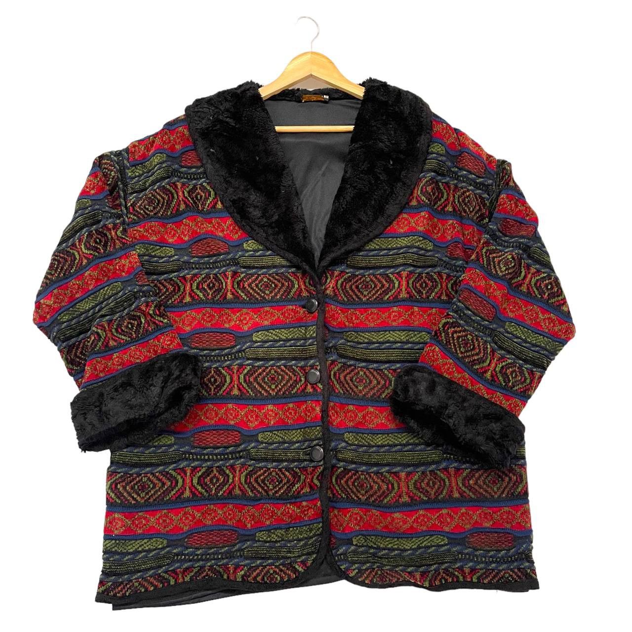 Vintage Designer Jean Girard Wool Women Cardigan Jacket