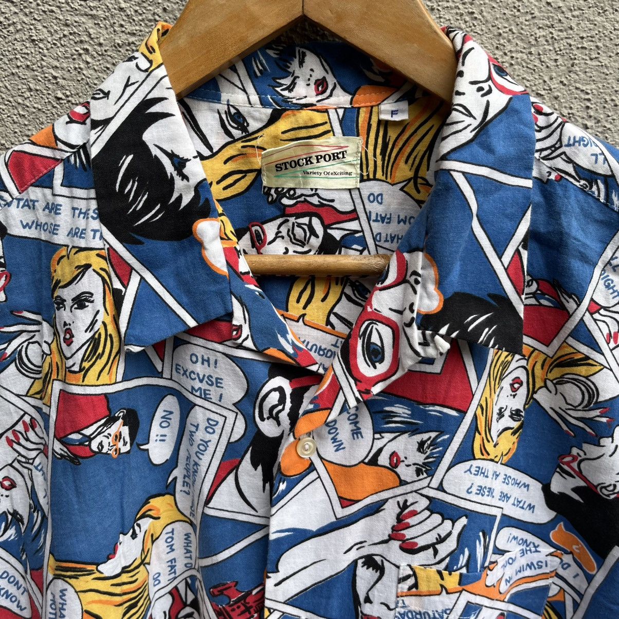 Vintage Vintage HAWAIIAN shirt fullprint graphic pop art Size US L / EU 52-54 / 3 - 3 Thumbnail