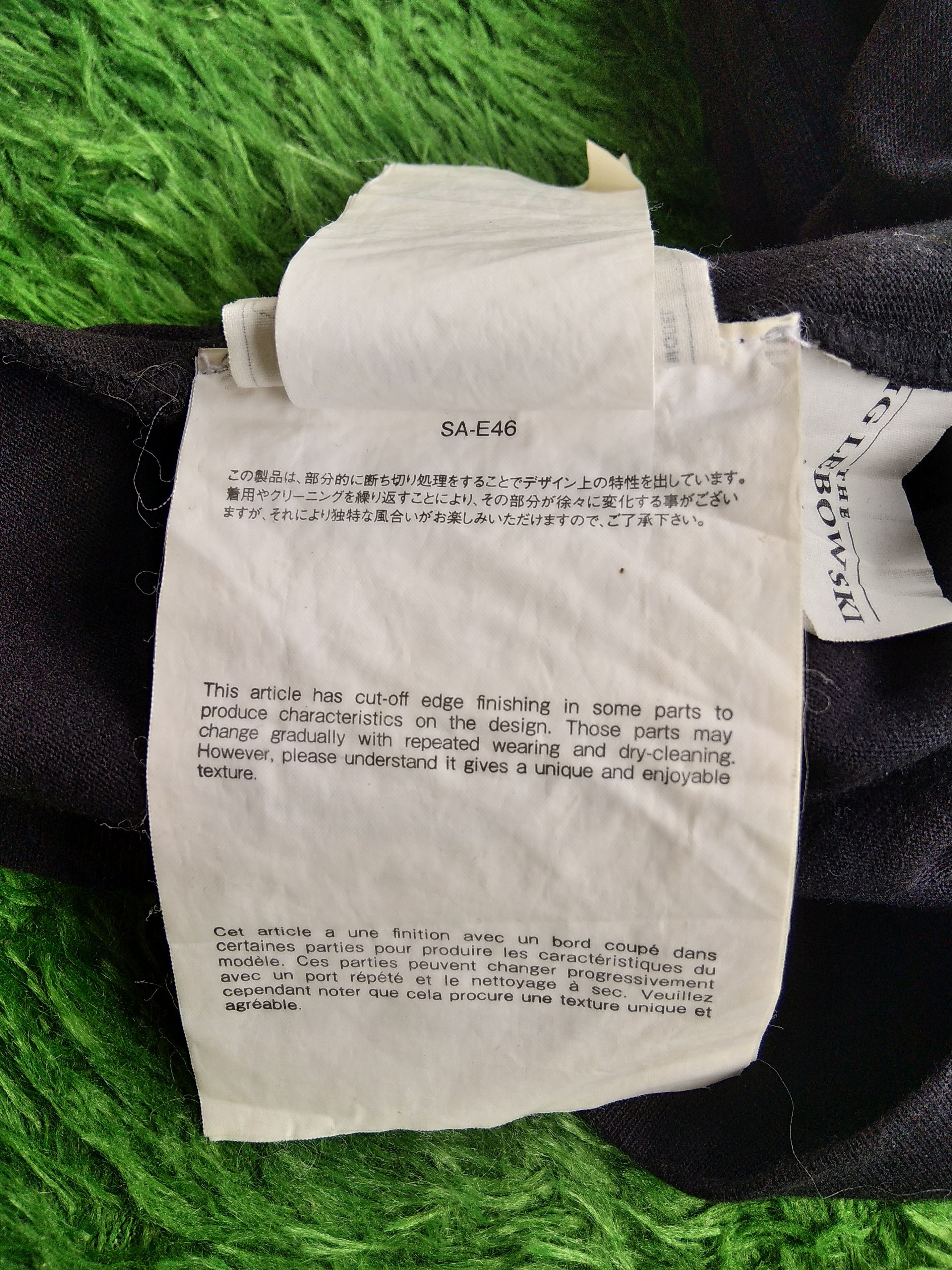Carhartt × Japanese Brand × Sacai SACAI x THE BIG LEBOWSKI 20SS BLACK T SHIRT Size US M / EU 48-50 / 2 - 10 Thumbnail