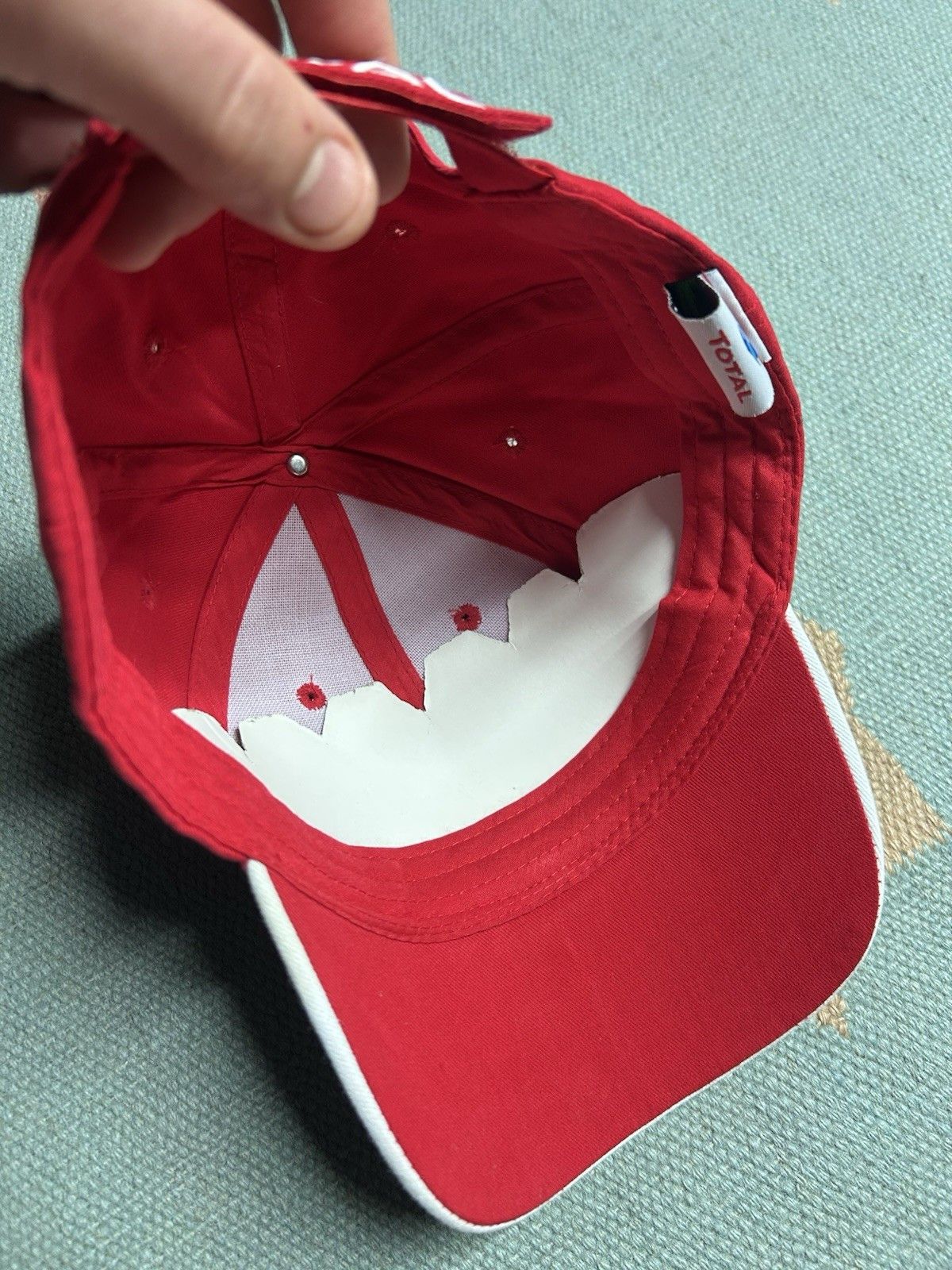 Vintage Vtg strapback hat baseball total lubricants racing NOS Size ONE SIZE - 6 Thumbnail