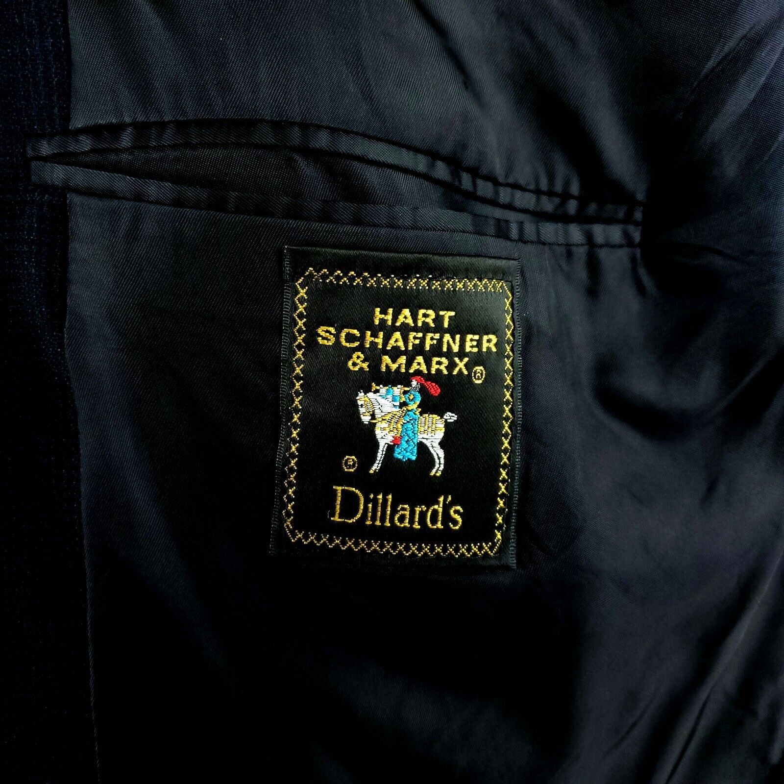 Hart Schaffner Marx Hart Schaffner Marx Soft Tailored Virgin Heavy Wool 2 Button Size 48L - 7 Thumbnail