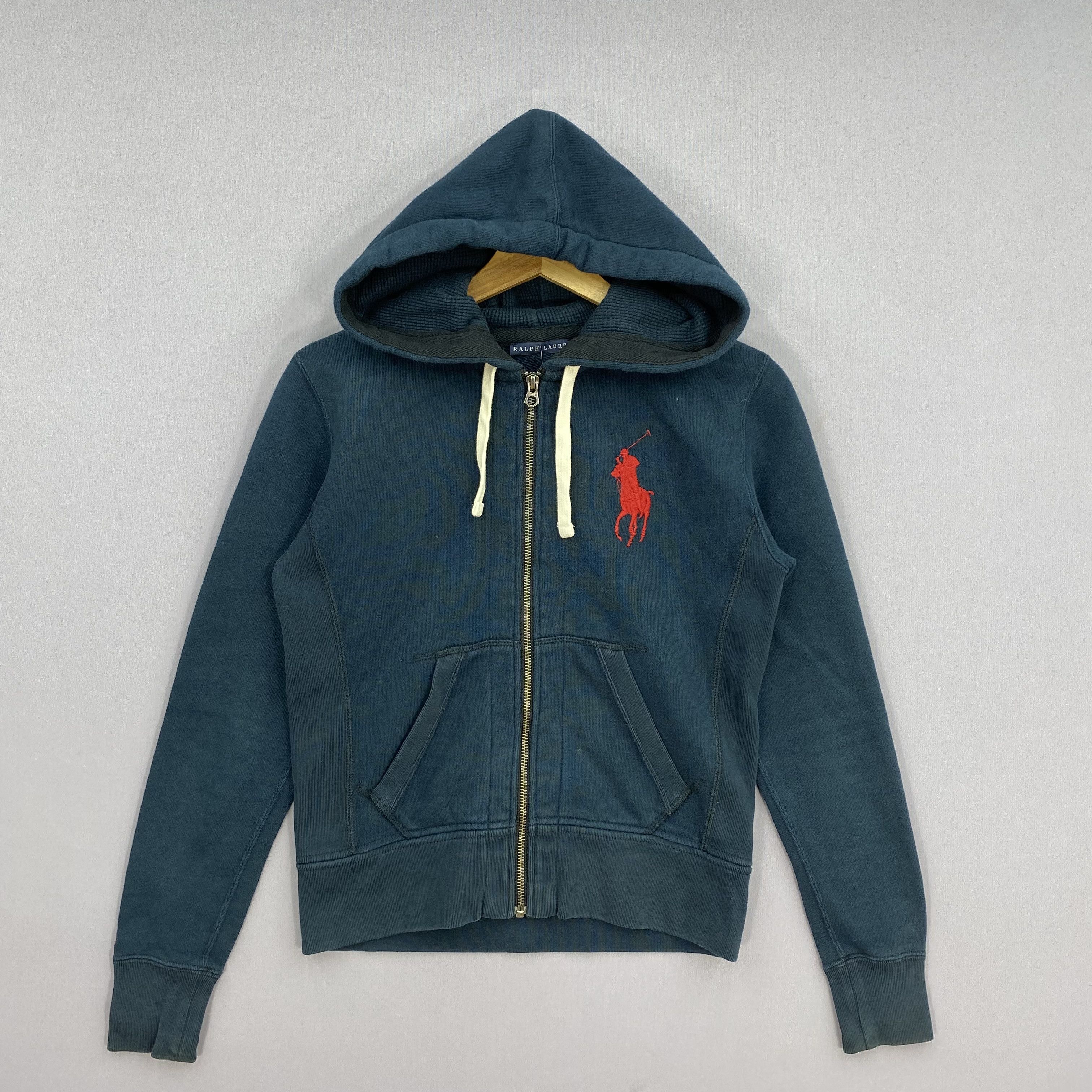 Polo Ralph Lauren Vintage Polo Ralph Lauren Red Pony Full Zip Hoodie Sweater Size US S / EU 44-46 / 1 - 3 Thumbnail