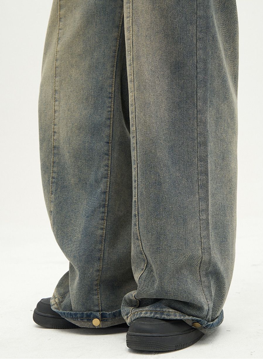 Japanese Brand × Jean Washed Distressed Jeans Loose Spliced Size US 26 / EU 42 - 9 Thumbnail