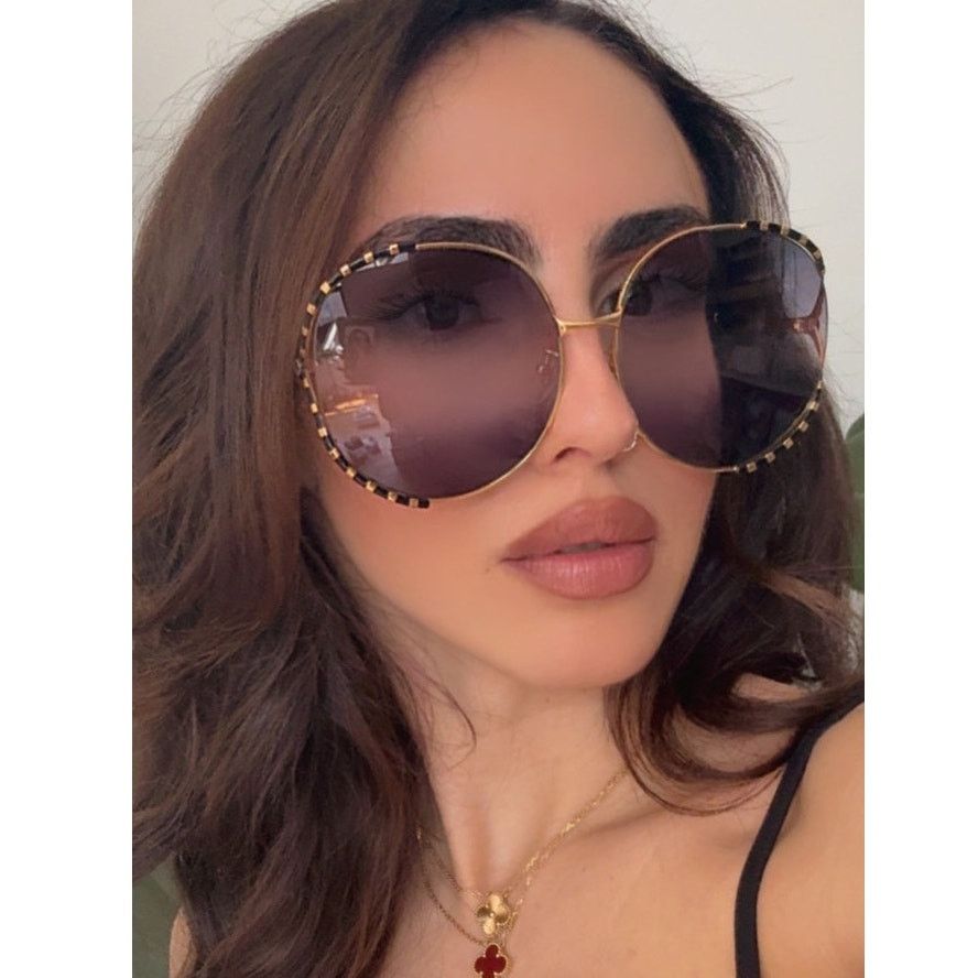 Gucci NEW Gucci GG1562S Oversized Orange Rimless Sunglasses $650