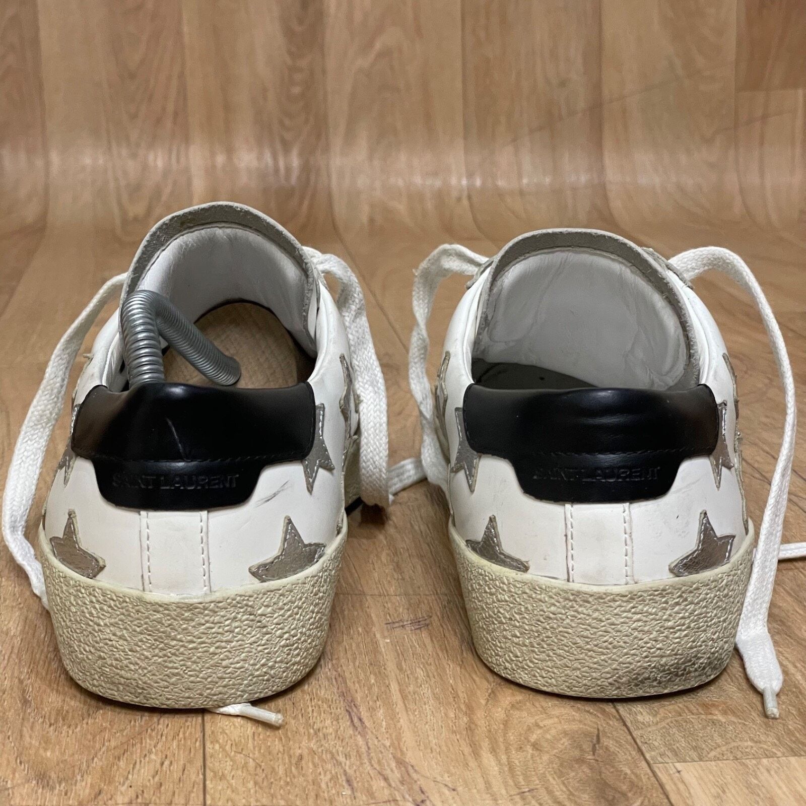 Yves Saint Laurent SAINT LAURENT Sneakers Star Court Classic Leather YSL Womens Size US 10 / IT 40 - 14 Thumbnail