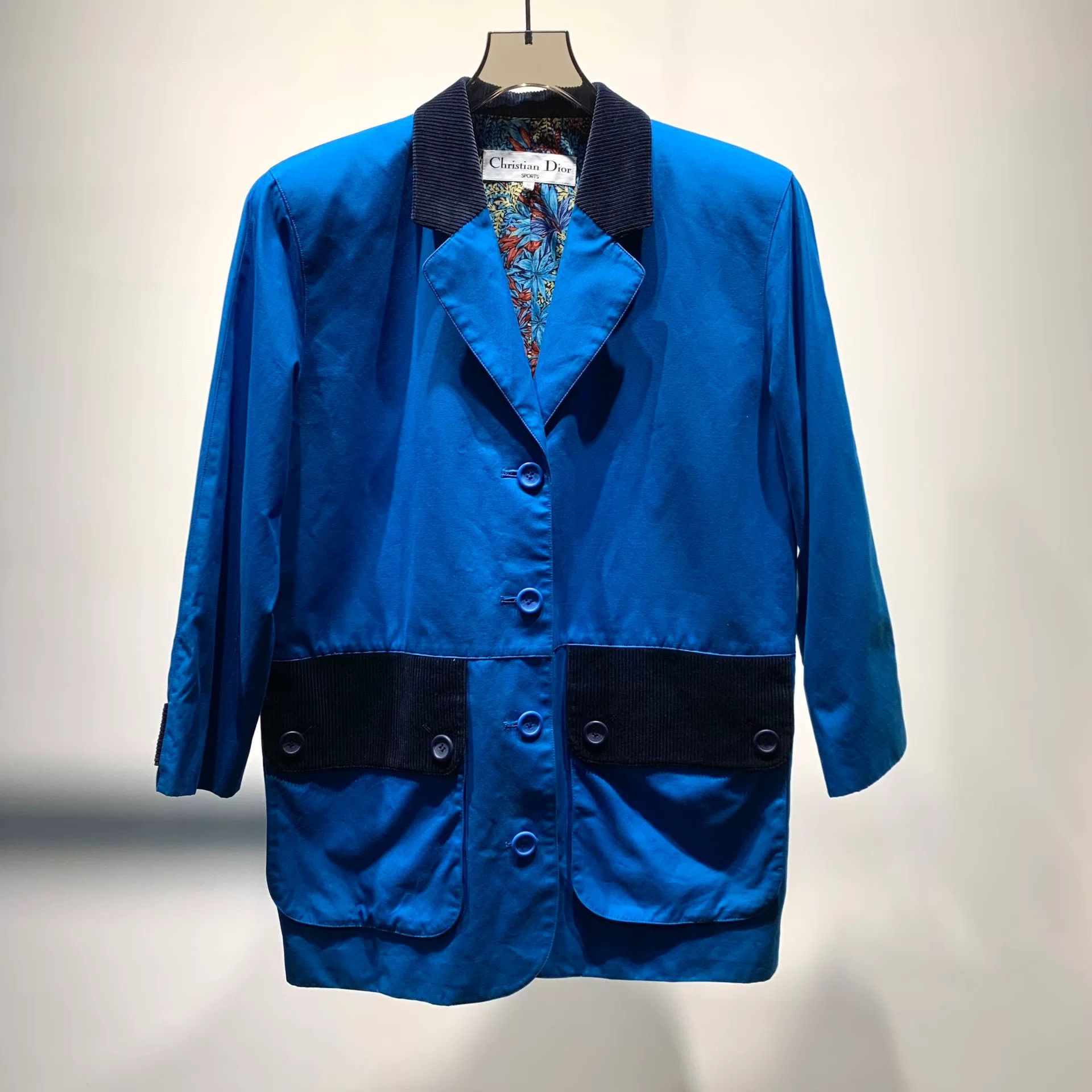 Dior blue casual jacket by dior for women Size US S / EU 44-46 / 1 - 1 Thumbnail