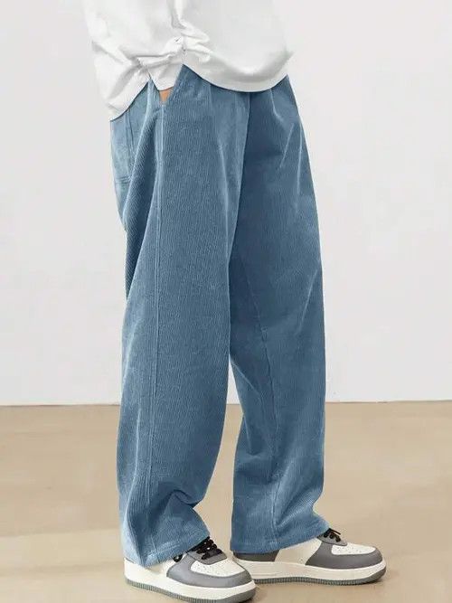 Japanese Brand corduroy Straight-Leg Pants Casual fit trousers Size US 36 / EU 52 - 4 Thumbnail