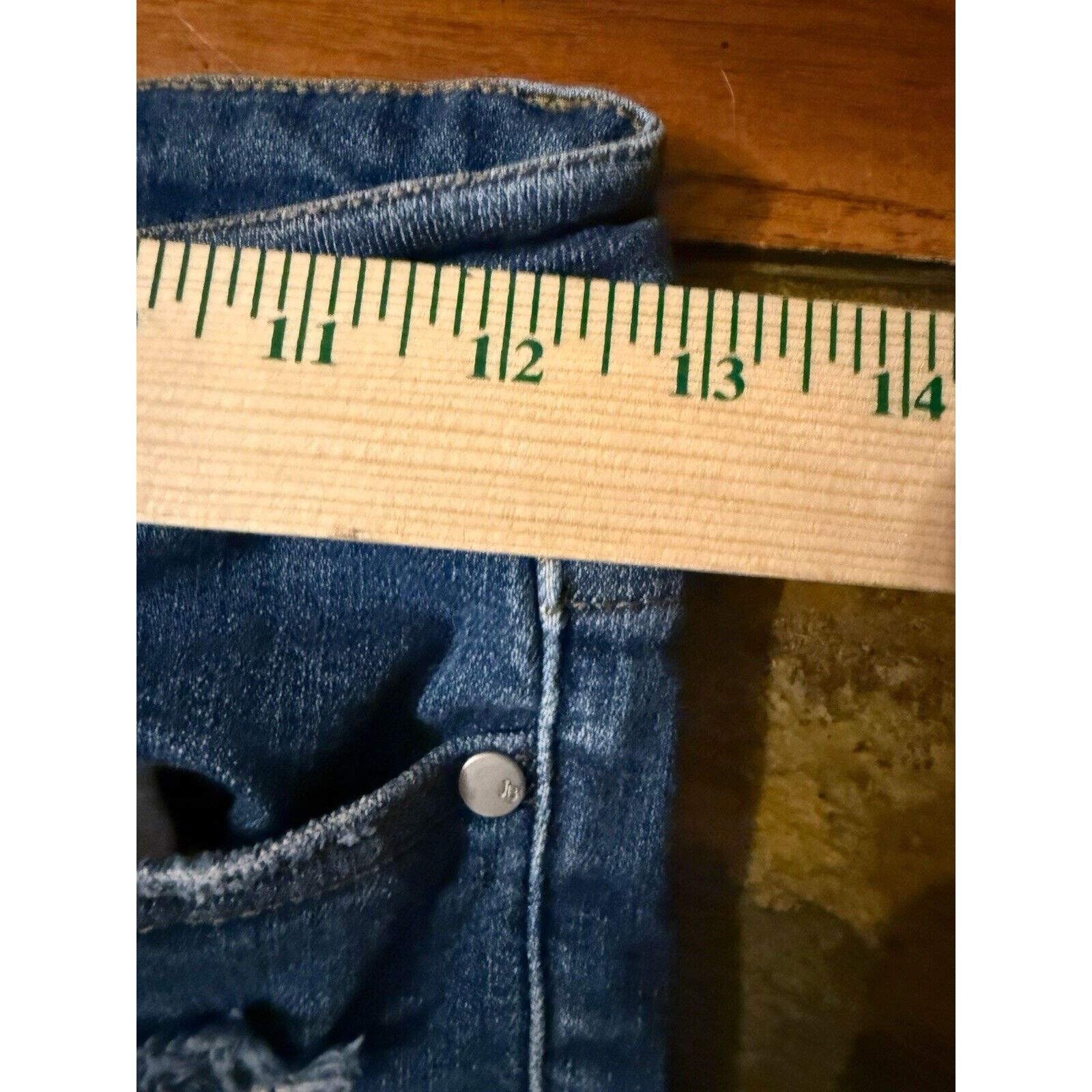 Judy Blue Judy Blue Cropped Jean Raw Fringe Hem Ankle USA Made Size 25" / US 0 / IT 36 - 6 Thumbnail