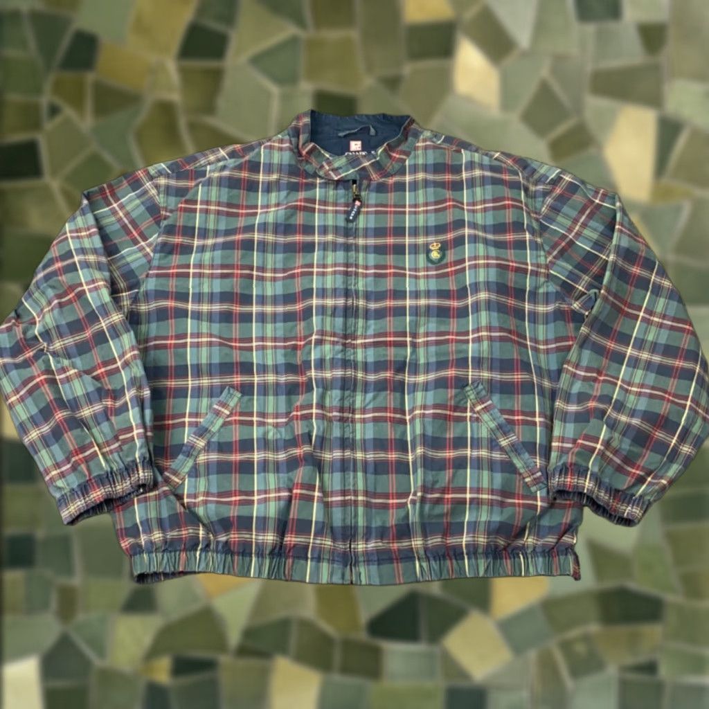 Ralph Lauren VINTAGE Chaps Ralph Lauren Bomber Jacket Mens XL Green Tartan Plaid Preppy 90s Size US XL / EU 56 / 4 - 1 Thumbnail