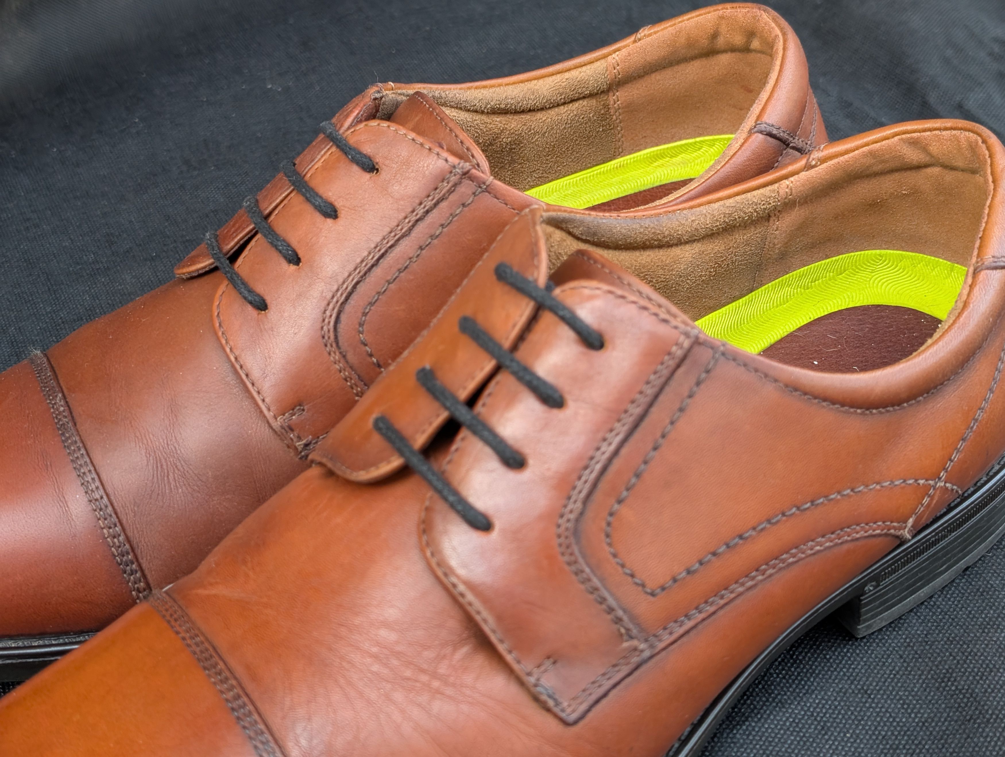 Florsheim Midtown Cap Toe Oxford Cognac Brown Size US 10.5 / EU 43-44 - 8 Thumbnail