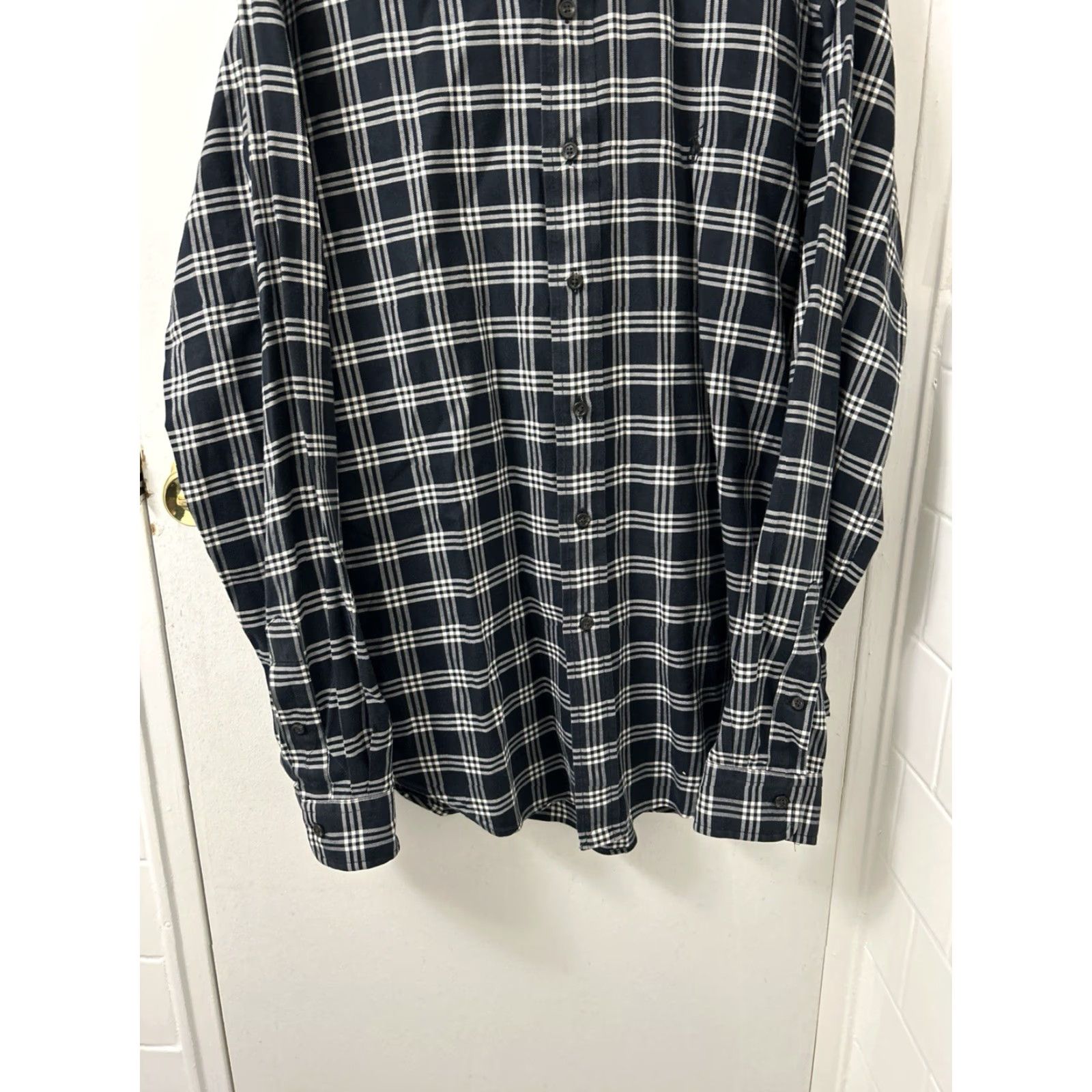 Ralph Lauren VTG Ralph Lauren Shirt Mens L Navy Blue Plaid Classic Fit Button-Down Long Sleeve Size US L / EU 52-54 / 3 - 3 Thumbnail