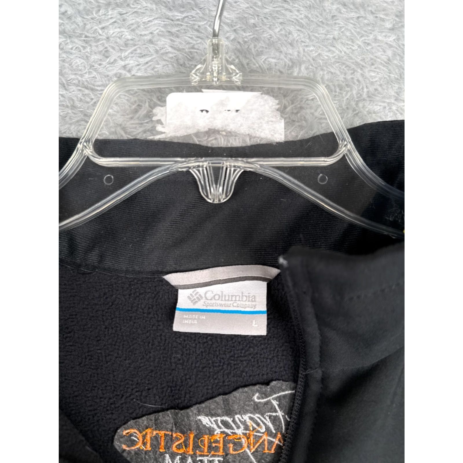 Vintage Columbia Jacket Womens Large Black Full Zip Shoftshell Christian Religious Size L / US 10 / IT 46 - 7 Thumbnail