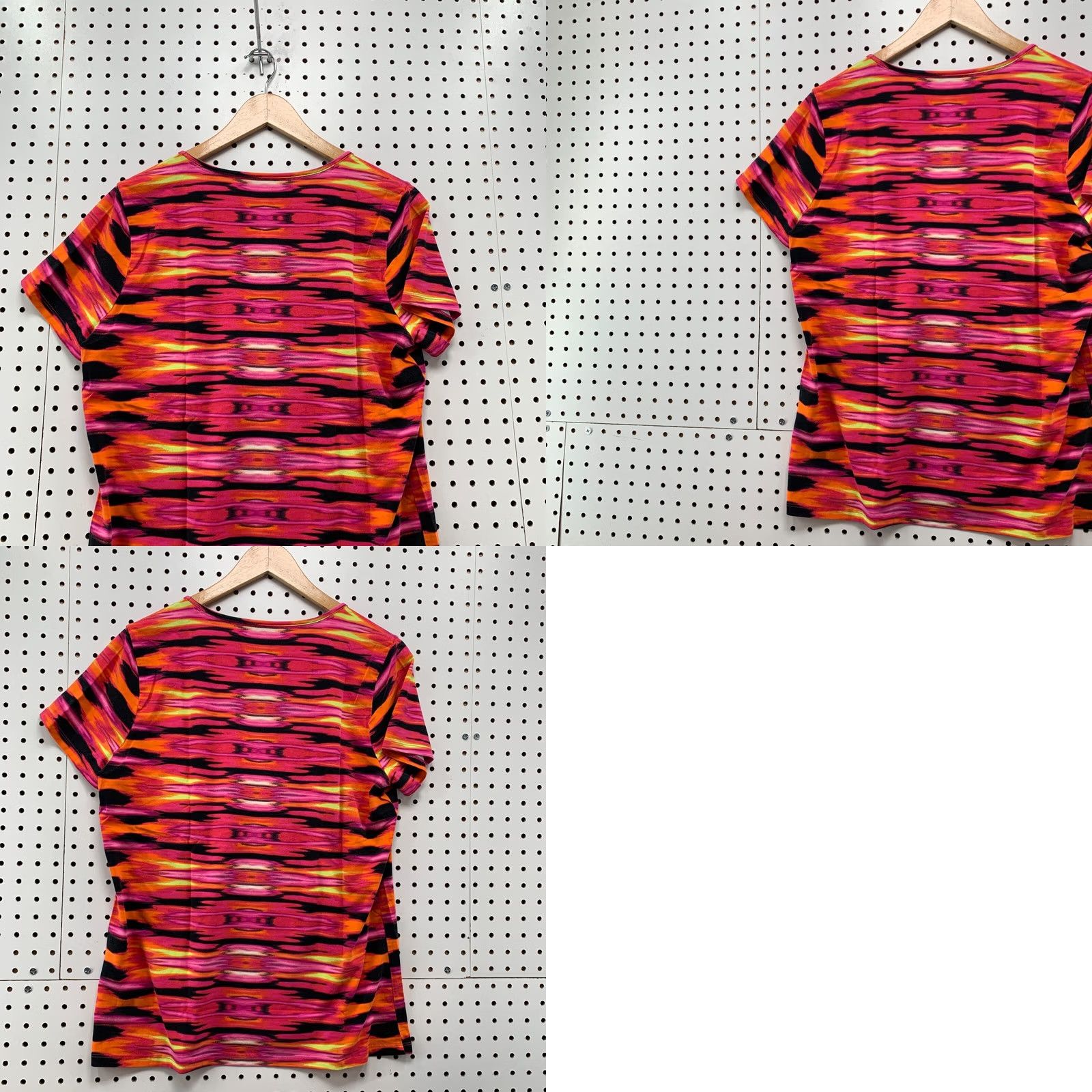 Ralph Lauren VINTAGE LRL Lauren Ralph Lauren Active Shirt Women's XL Striped Pink Orange T-Shirt 20.5x27 Size XL / US 12-14 / IT 48-50 - 11 Thumbnail