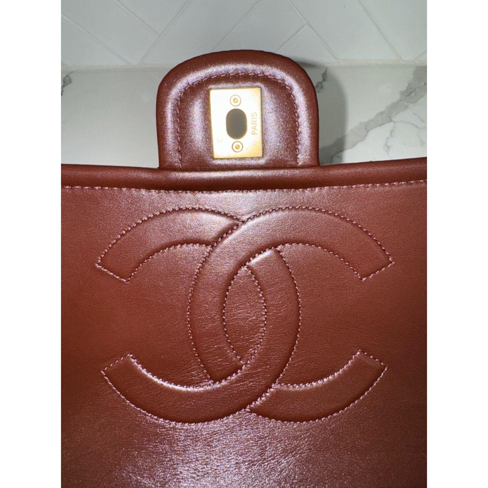 Chanel Chanel Dark Brown Large CC Gold Classic Shoulder Bag Size ONE SIZE - 21 Thumbnail