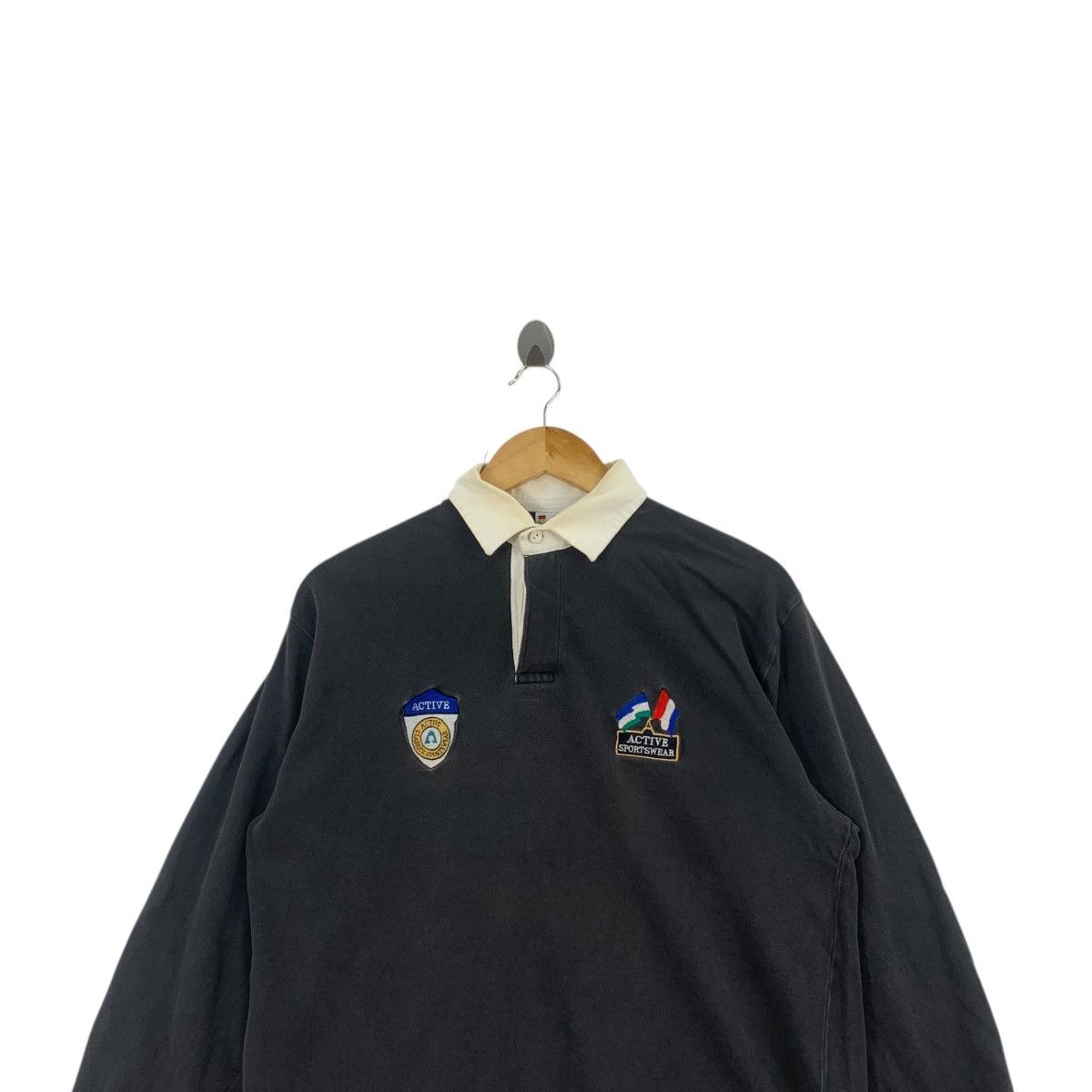 Other Vintage 90’ ACTIVE SPORTSWEAR SWISS Rugby Crest Tee Shirt Size US M / EU 48-50 / 2 - 2 Thumbnail