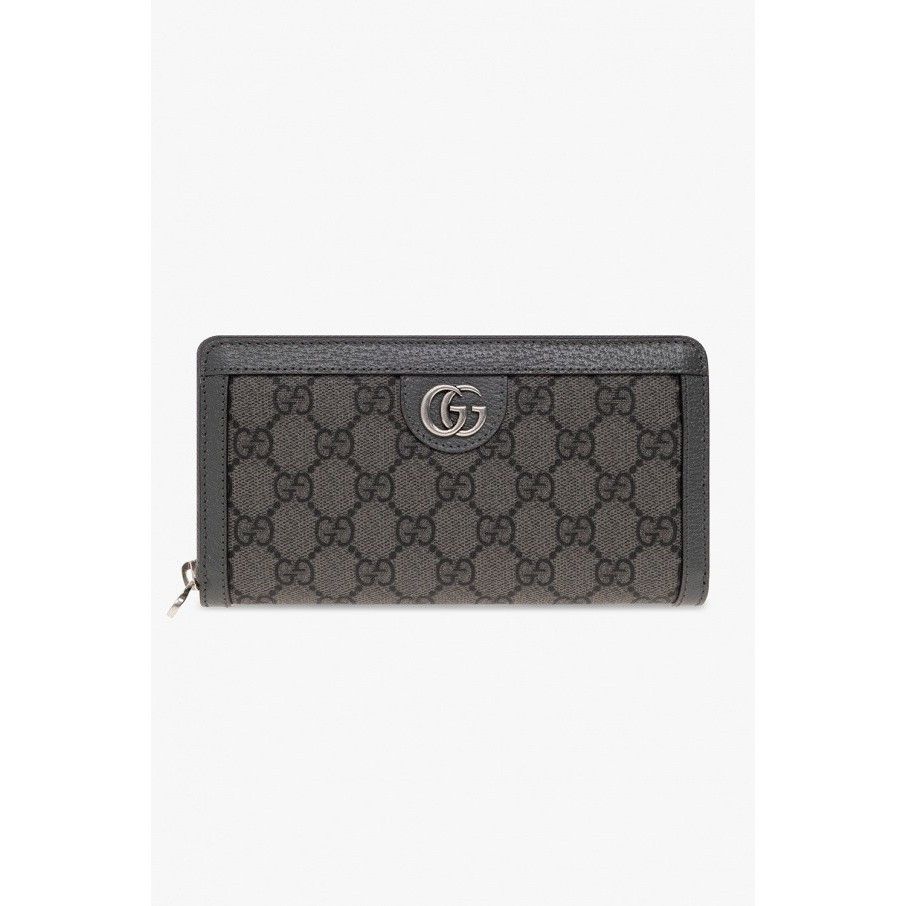 Gucci GUCCI Gray Monogram Wallet New & Authentic Size ONE SIZE - 1 Thumbnail