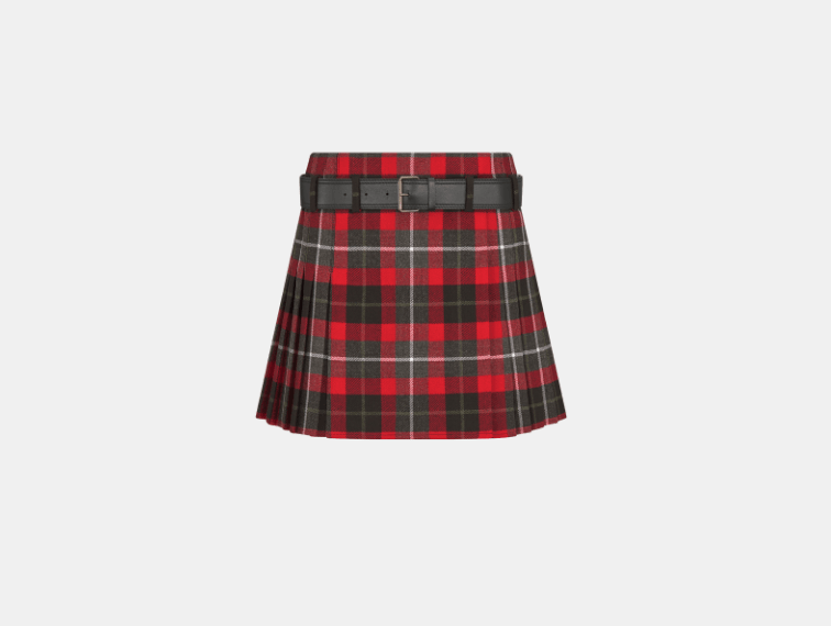 Dior o1w1db10326 511J73 Kilt Short in Multicolor Size 25" / US 0 / IT 36 - 1 Thumbnail