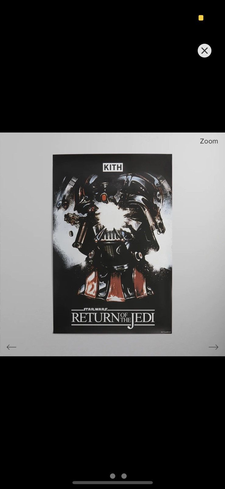Kith × Star Wars Kith Star Wars Darth Vader poster | Grailed