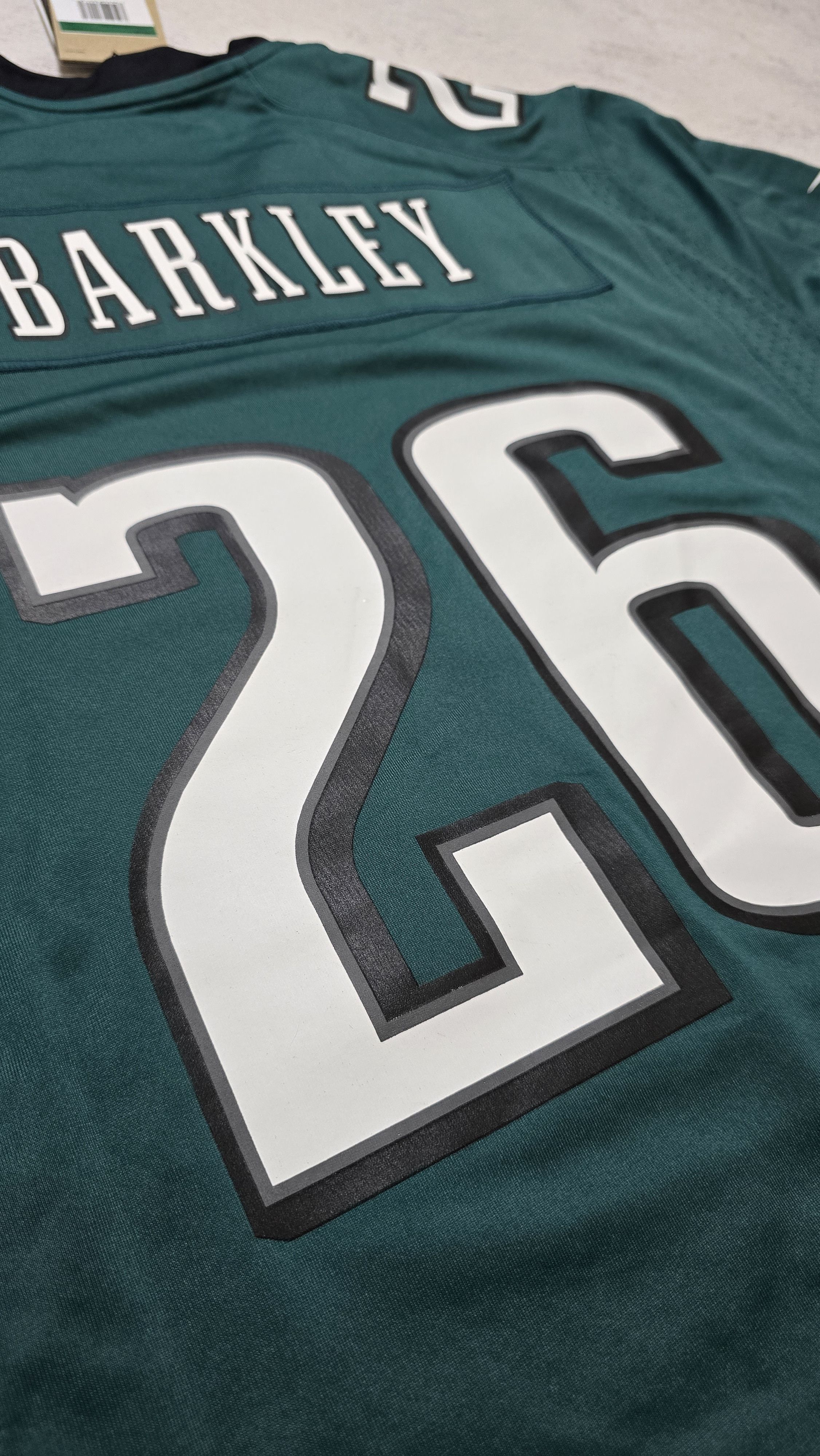 Nike Philadelphia Eagles Barkley Midnight Green Game Jersey Size US XL / EU 56 / 4 - 10 Thumbnail