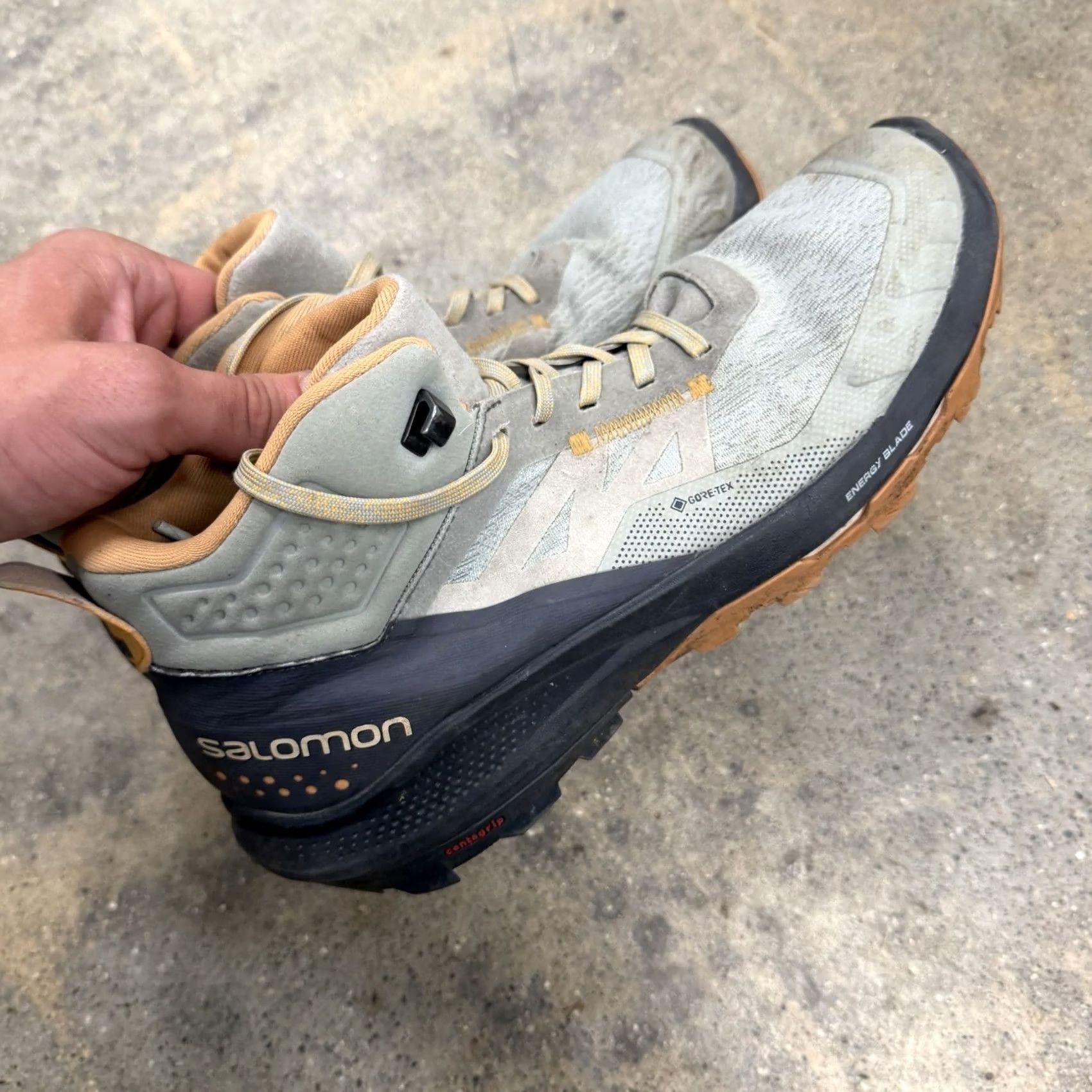 Salomon Salomon OUTpulse Mid GTX Hiking Boots Womens 8 Gray Gore-Tex Trail STAINS | Salomon | Hiking Boots | Womens | Gray | 8 | GTX | Outpulse Size US 7 / IT 37 - 6 Thumbnail