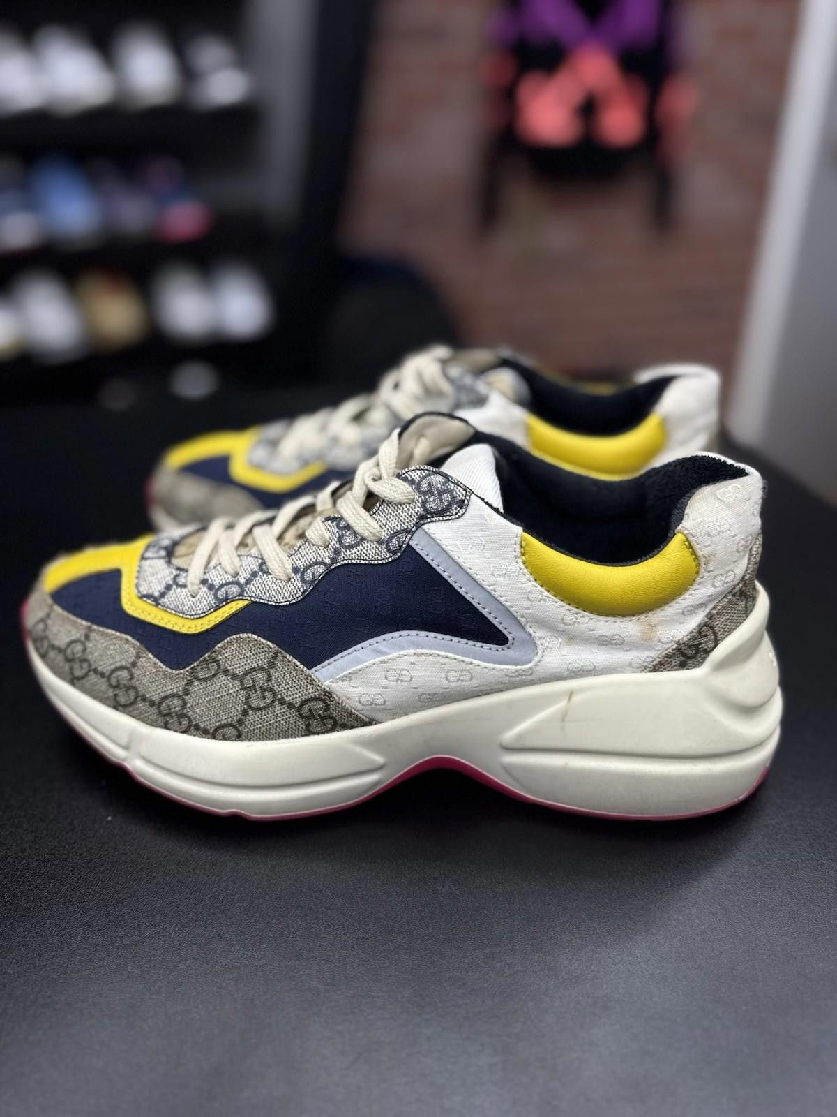 Gucci Size 6.5US/6+G - Gucci Rython GG Multi Color Sneakers Women Size US 6.5 / IT 36.5 - 12 Thumbnail