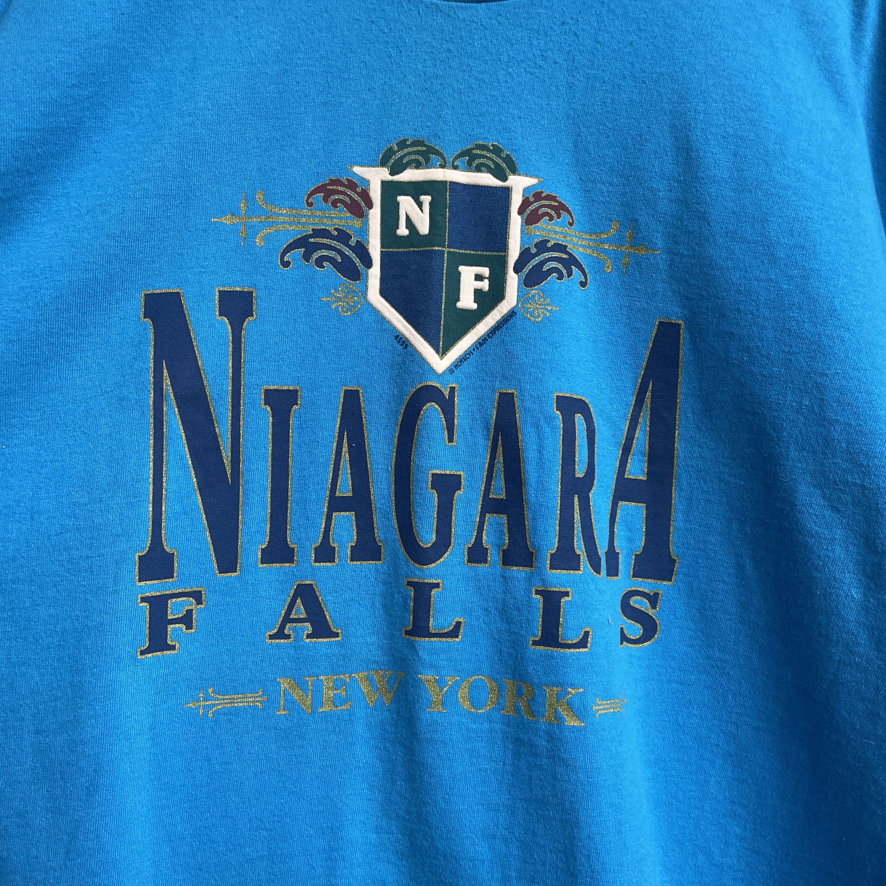 Salem Sportswear Niagara Falls Vintage 90's Single Stitch T-Shirt Size XL Size US XL / EU 56 / 4 - 4 Thumbnail