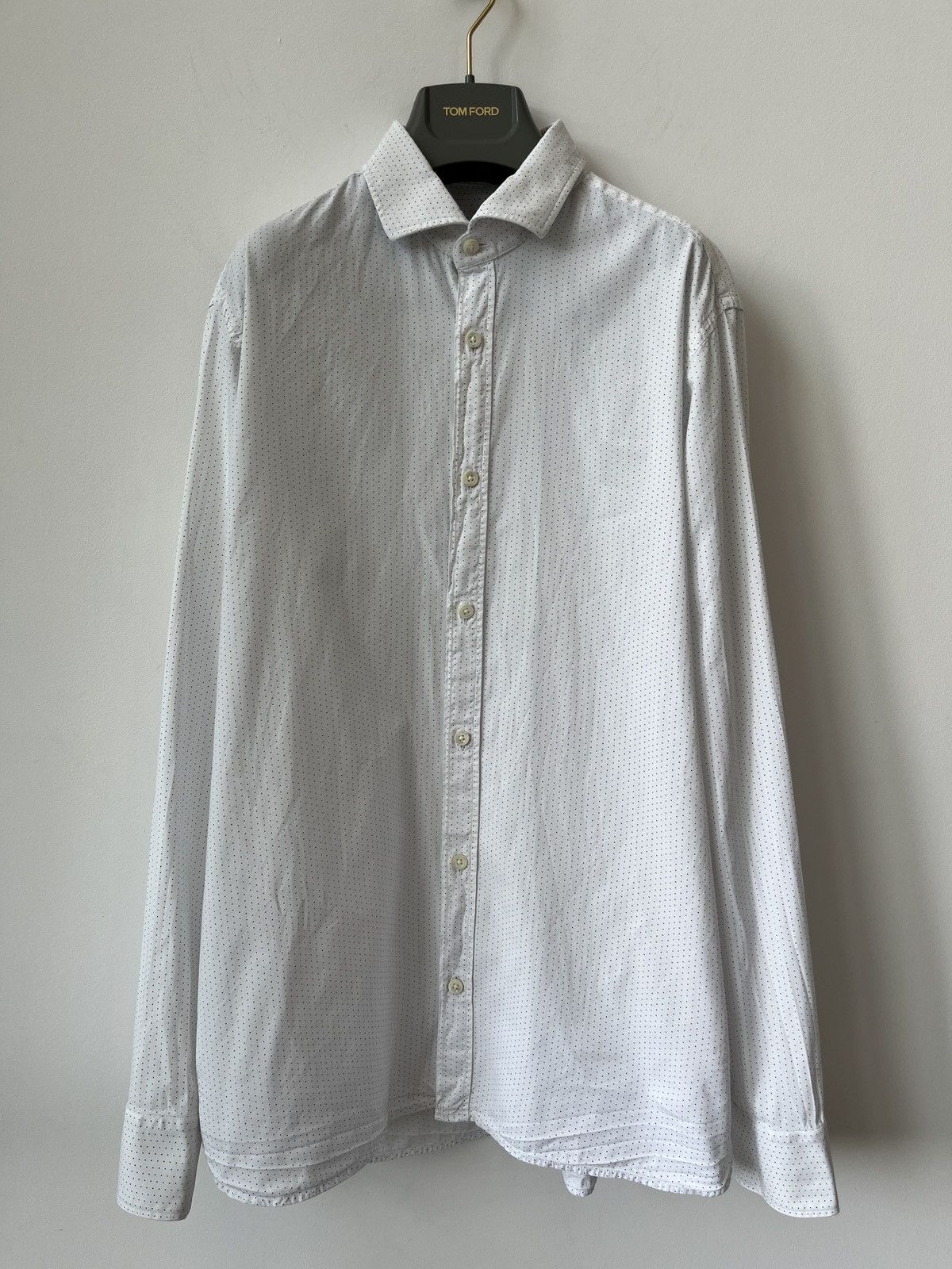 Ermenegildo Zegna × Z Zegna Ermenegildo Zegna Polka Dot Shirt Luxury Old Money Size US L / EU 52-54 / 3 - 3 Thumbnail