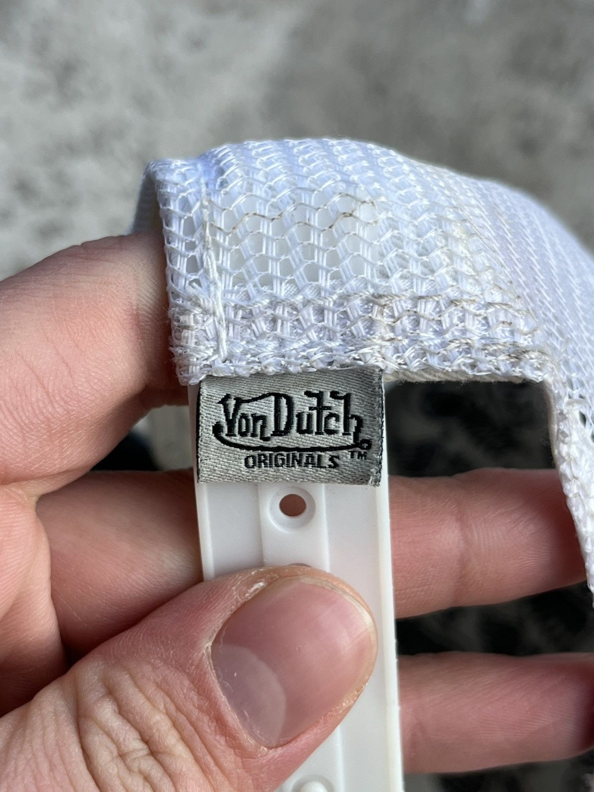Japanese Brand × Von Dutch Vintage Von Dutch Sun Faded Distressed Trucker Hat Y2K Cap Size ONE SIZE - 8 Thumbnail