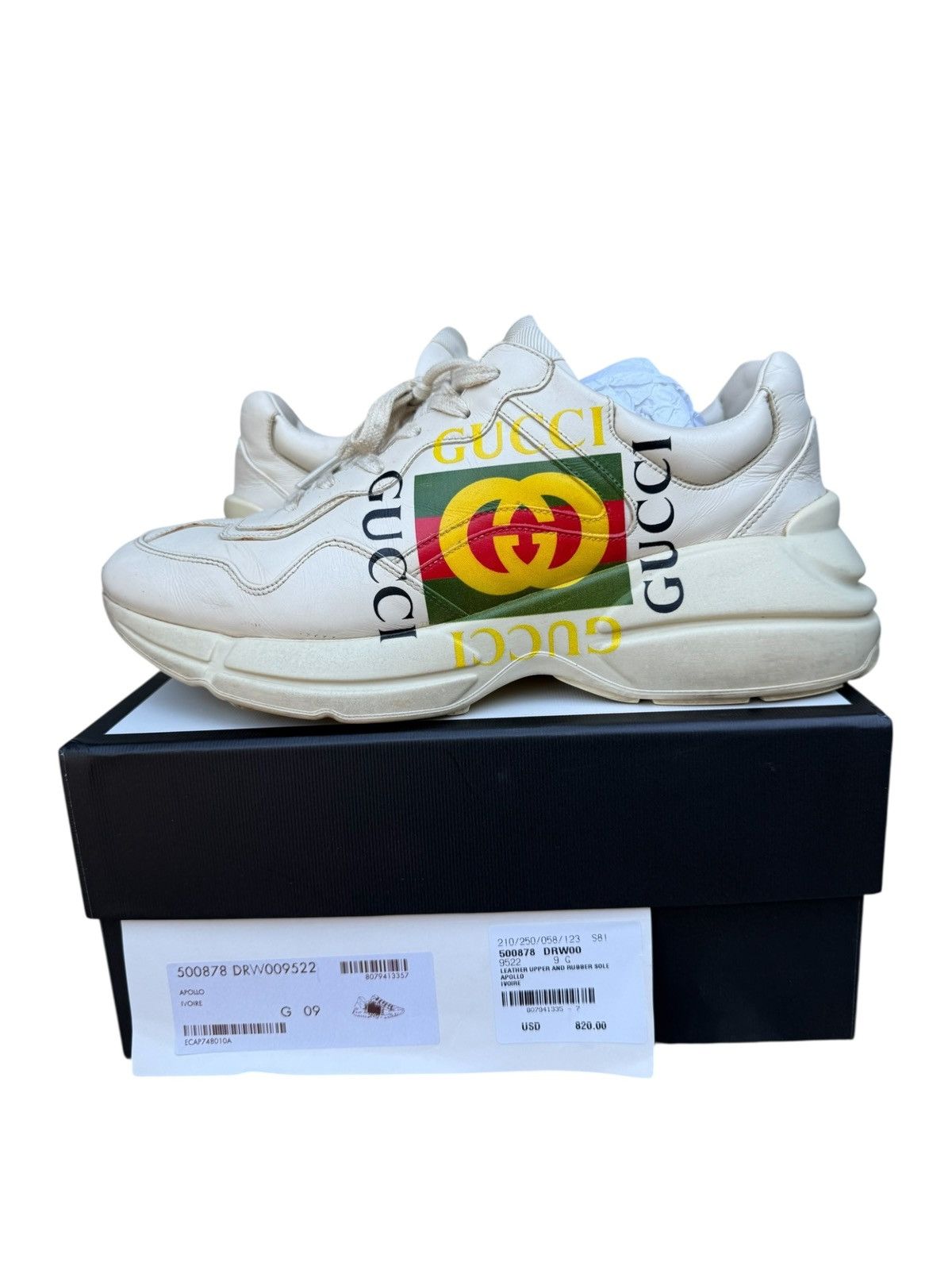 Gucci Gucci rython sneakers Size US 10.5 / EU 43-44 - 4 Thumbnail