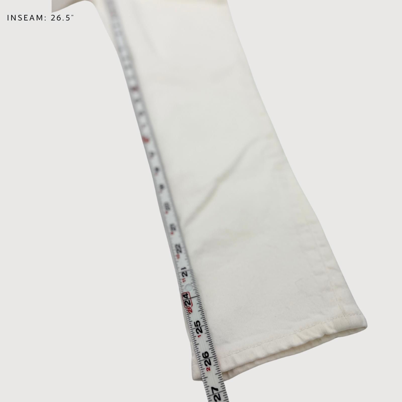 Zara Zara High Rise Straight Jeans Ivory NWT Ankle Length 4 Size 27" / US 4 / IT 40 - 8 Thumbnail